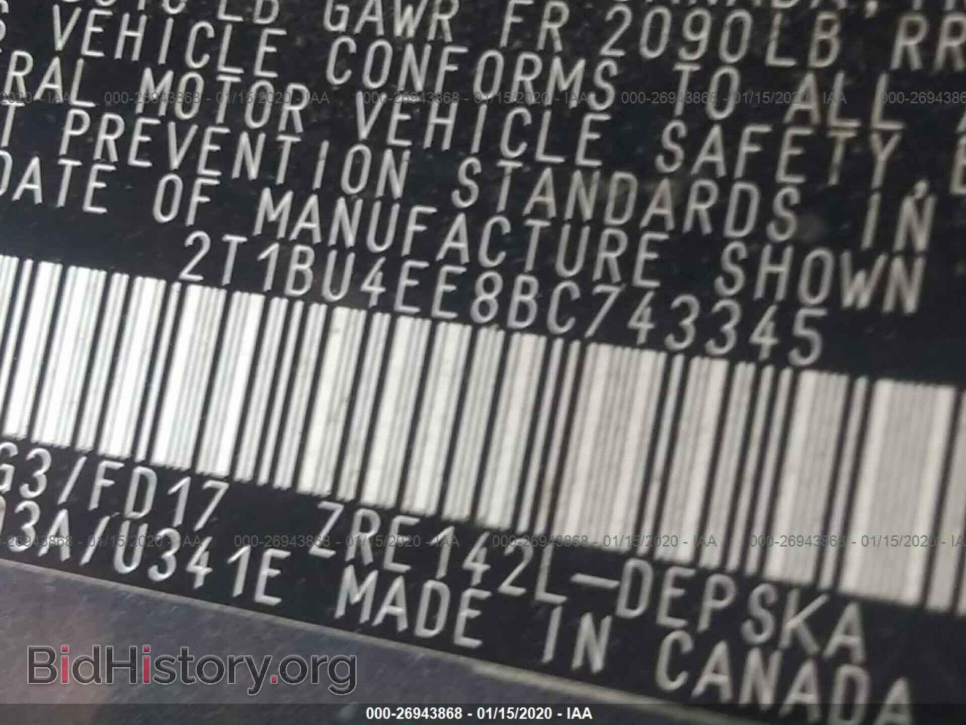 2011 TOYOTA COROLLA - VIN: 2T1BU4EE8BC743345 - Photo 9