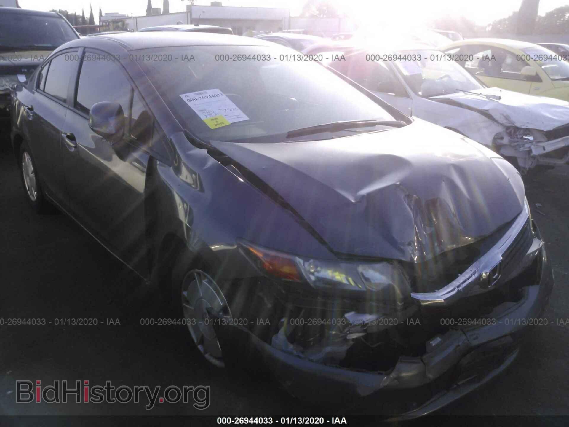 Фотография 2HGFB2F61CH548974 - HONDA CIVIC 2012