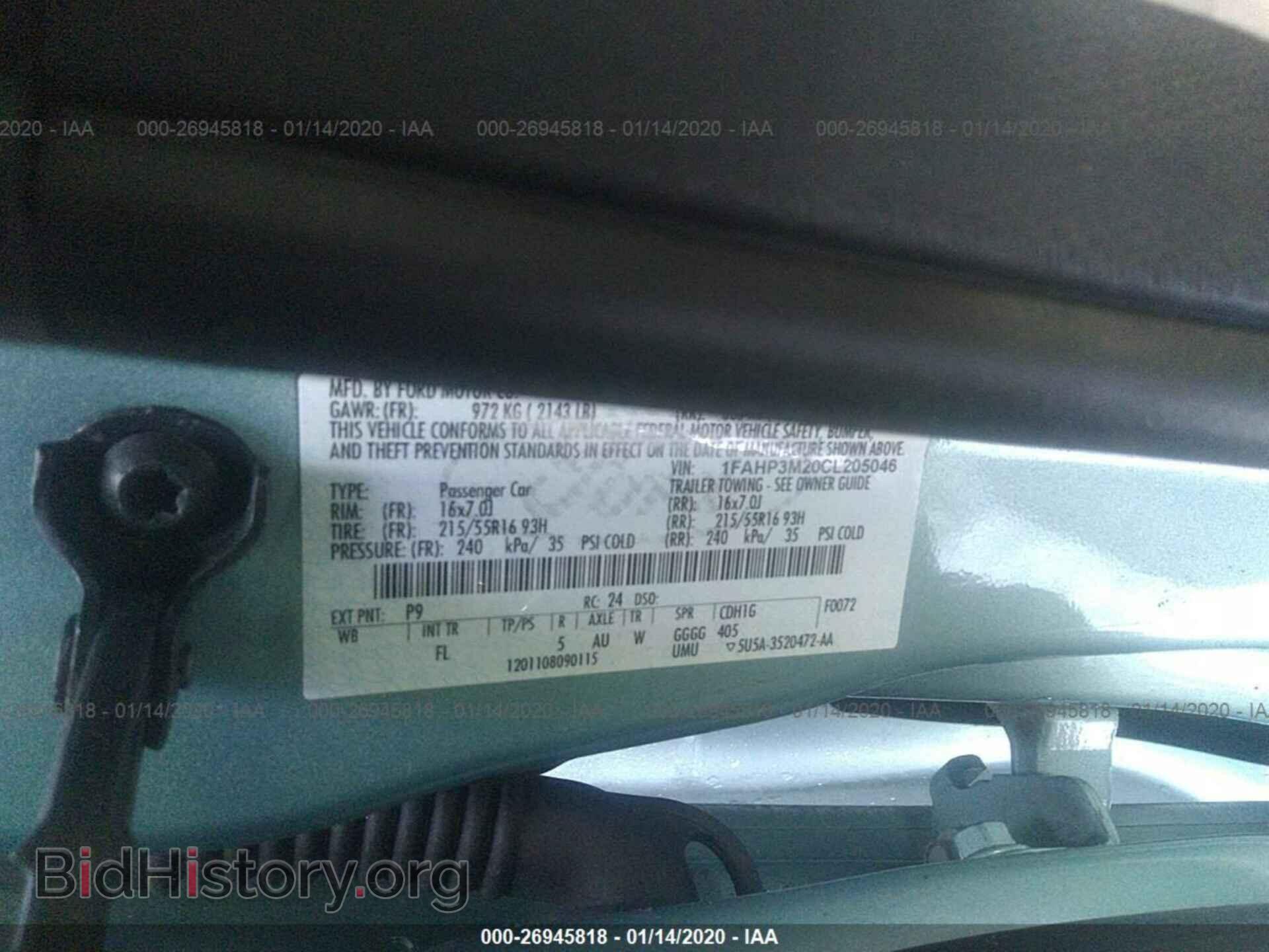 2012 FORD FOCUS - VIN: 1FAHP3M20CL205046 - Photo 9