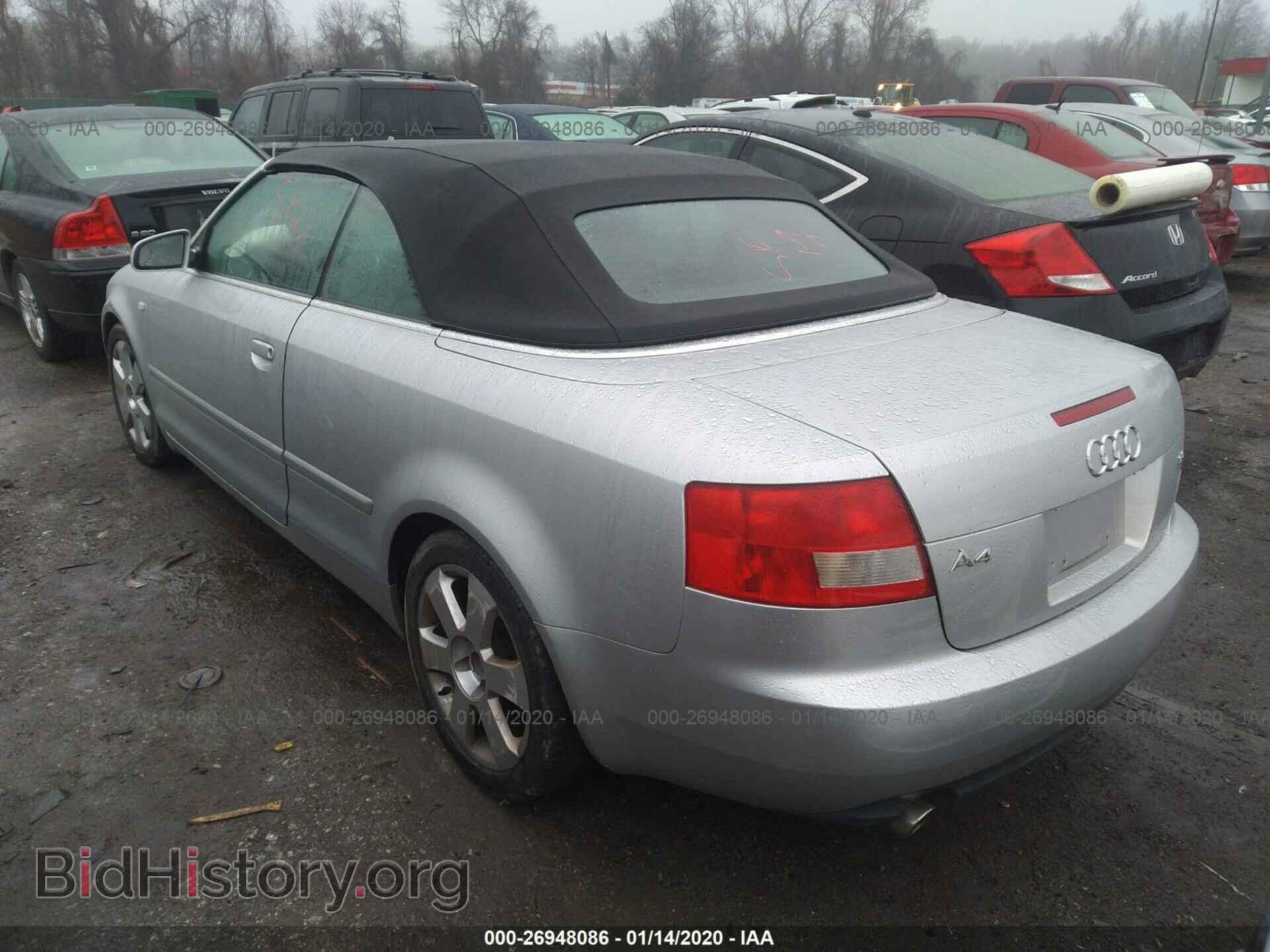 2005 AUDI A4 - VIN: WAUAT48HX5K019385 - Фото 3