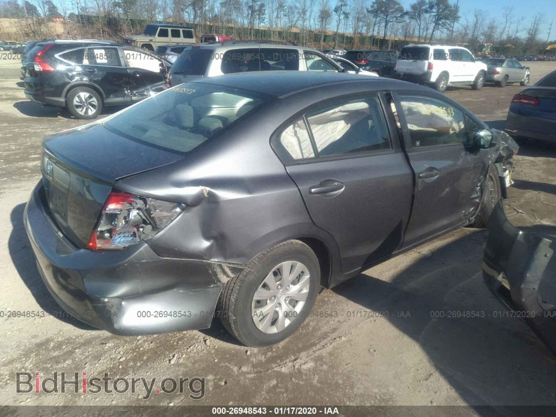 2012 HONDA CIVIC - VIN: 19XFB2F55CE375252 - Фото 4