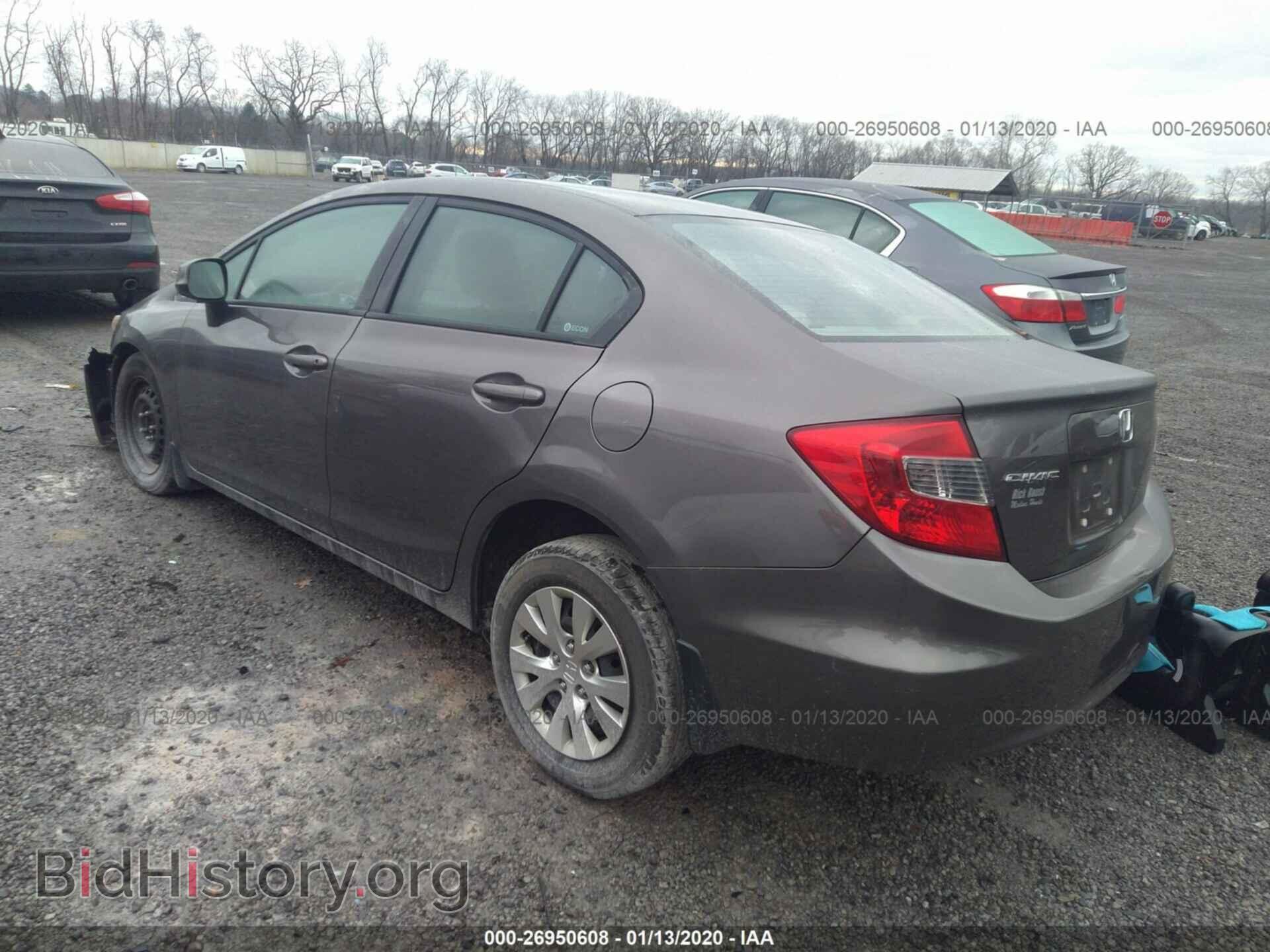 2012 HONDA CIVIC - VIN: 19XFB2F5XCE378132 - Фото 3
