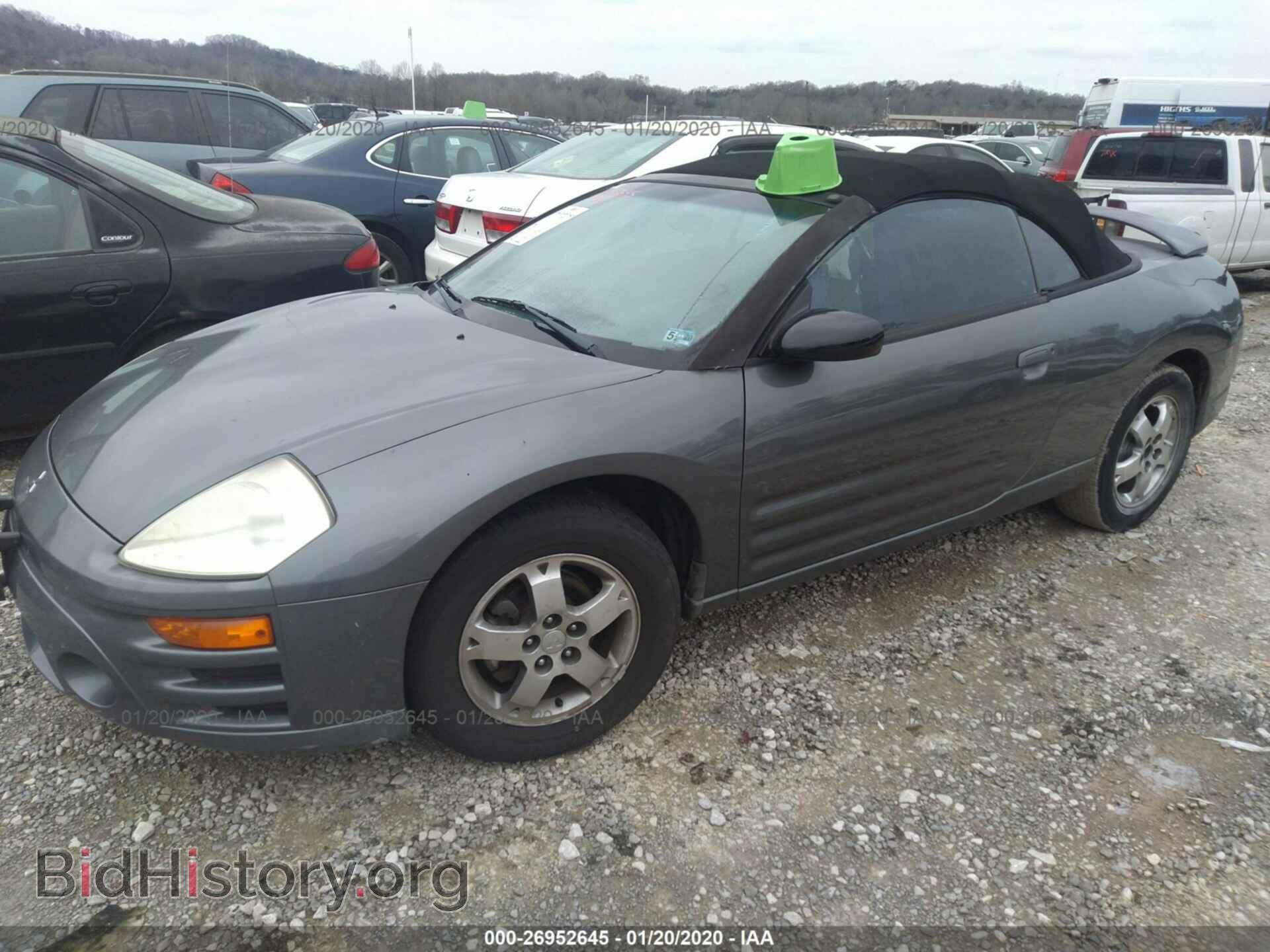 2003 MITSUBISHI ECLIPSE - VIN: 4A3AE45G53E153643 - Фото 2