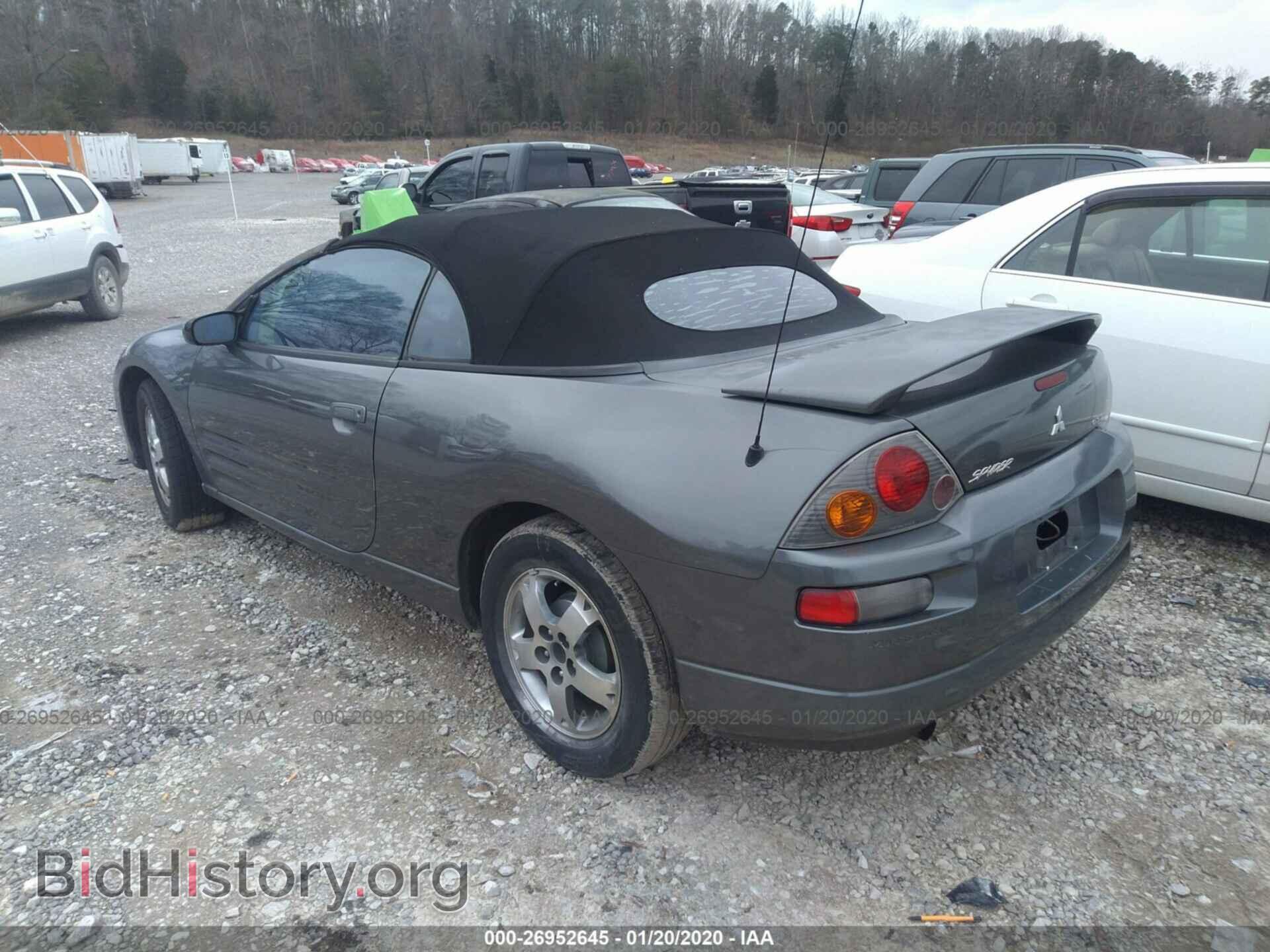 2003 MITSUBISHI ECLIPSE - VIN: 4A3AE45G53E153643 - Фото 3