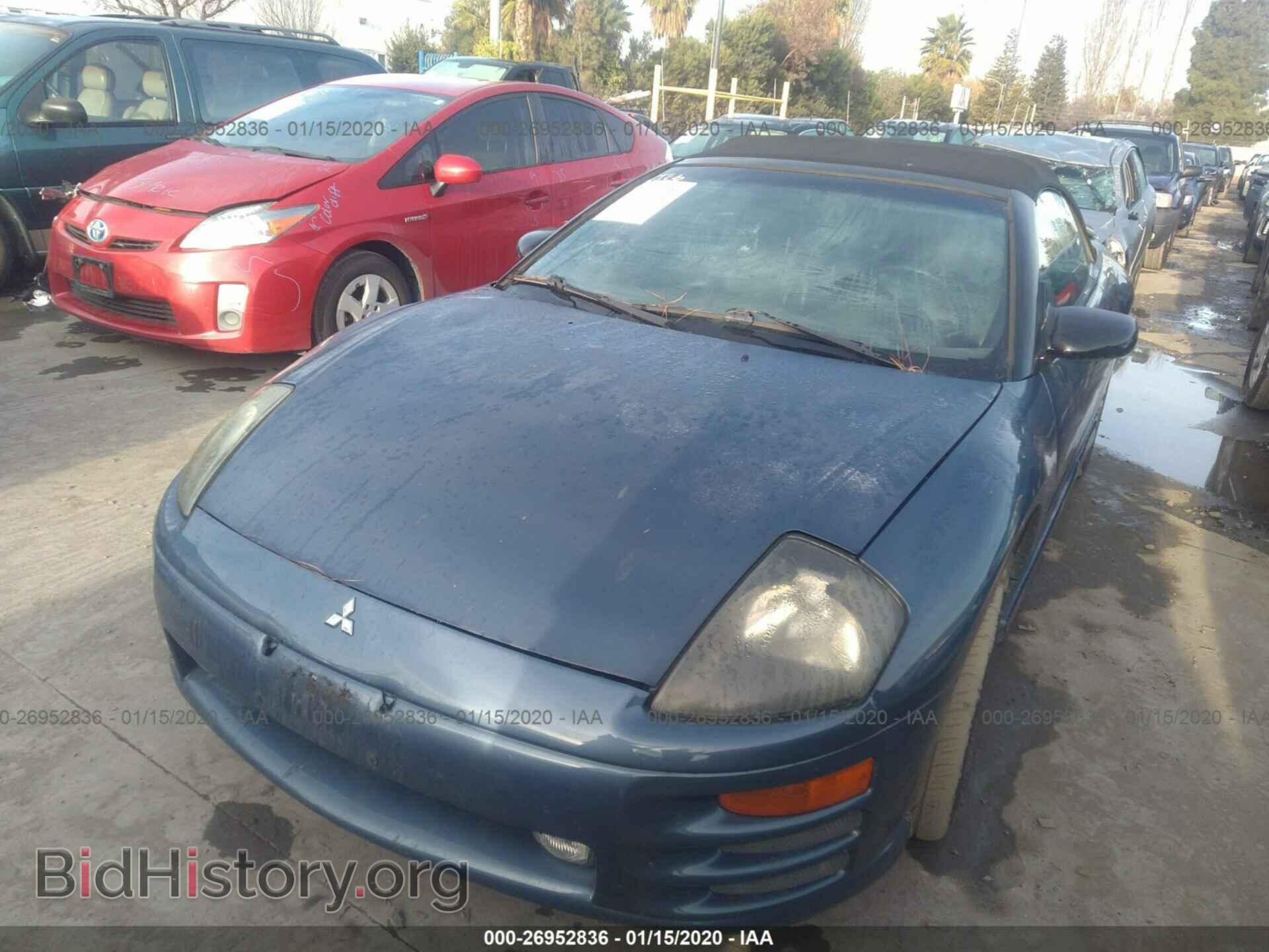 2002 MITSUBISHI ECLIPSE - VIN: 4A3AE85H82E034791 - Фото 2