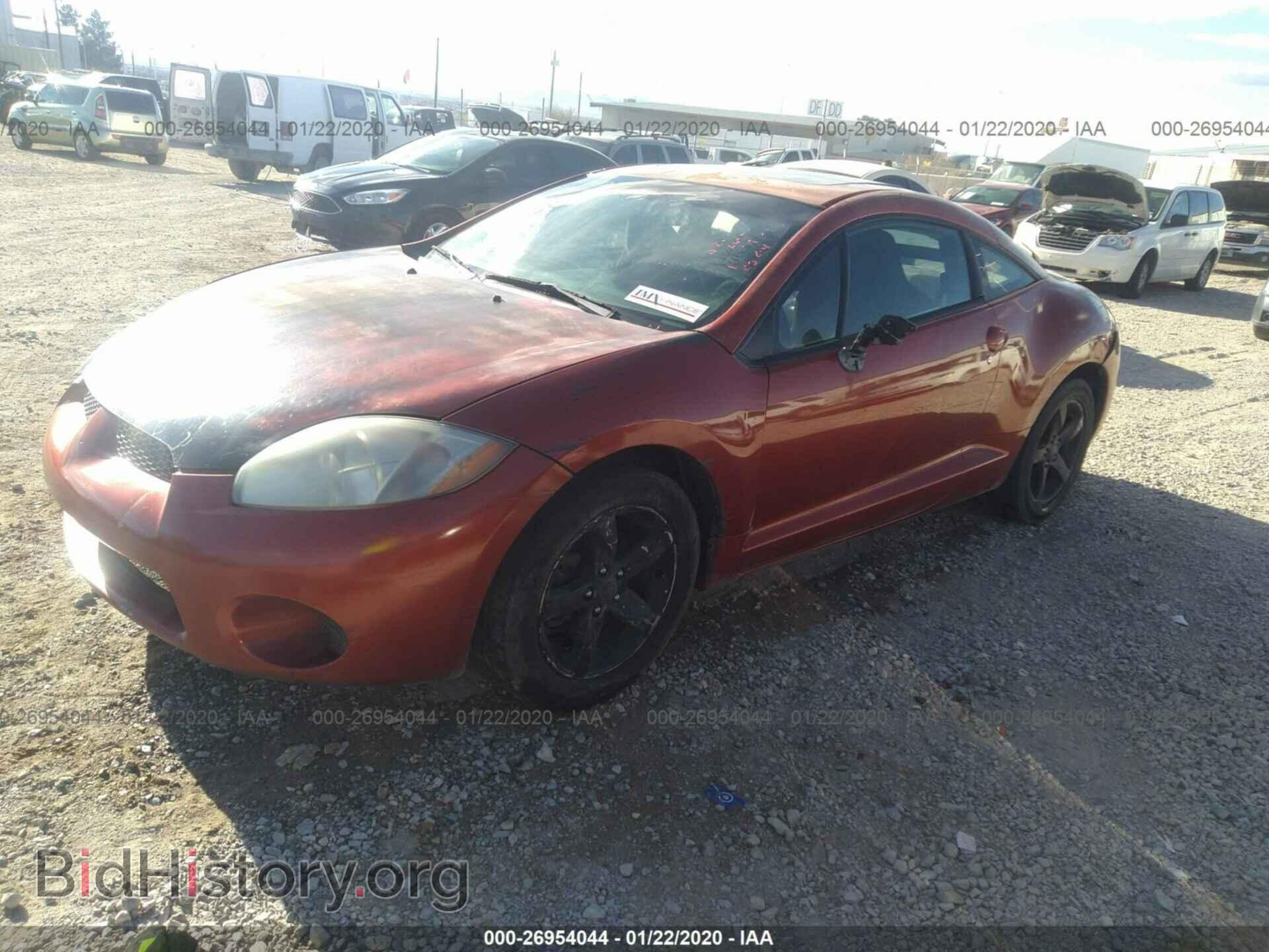 2006 MITSUBISHI ECLIPSE - VIN: 4A3AK24F86E046631 - Фото 2