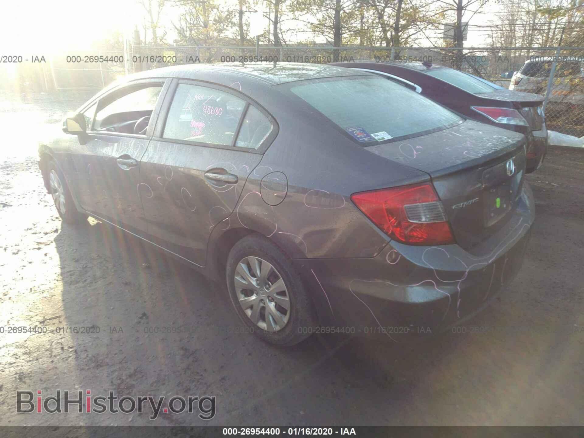 2012 HONDA CIVIC - VIN: 2HGFB2F55CH596050 - Фото 3