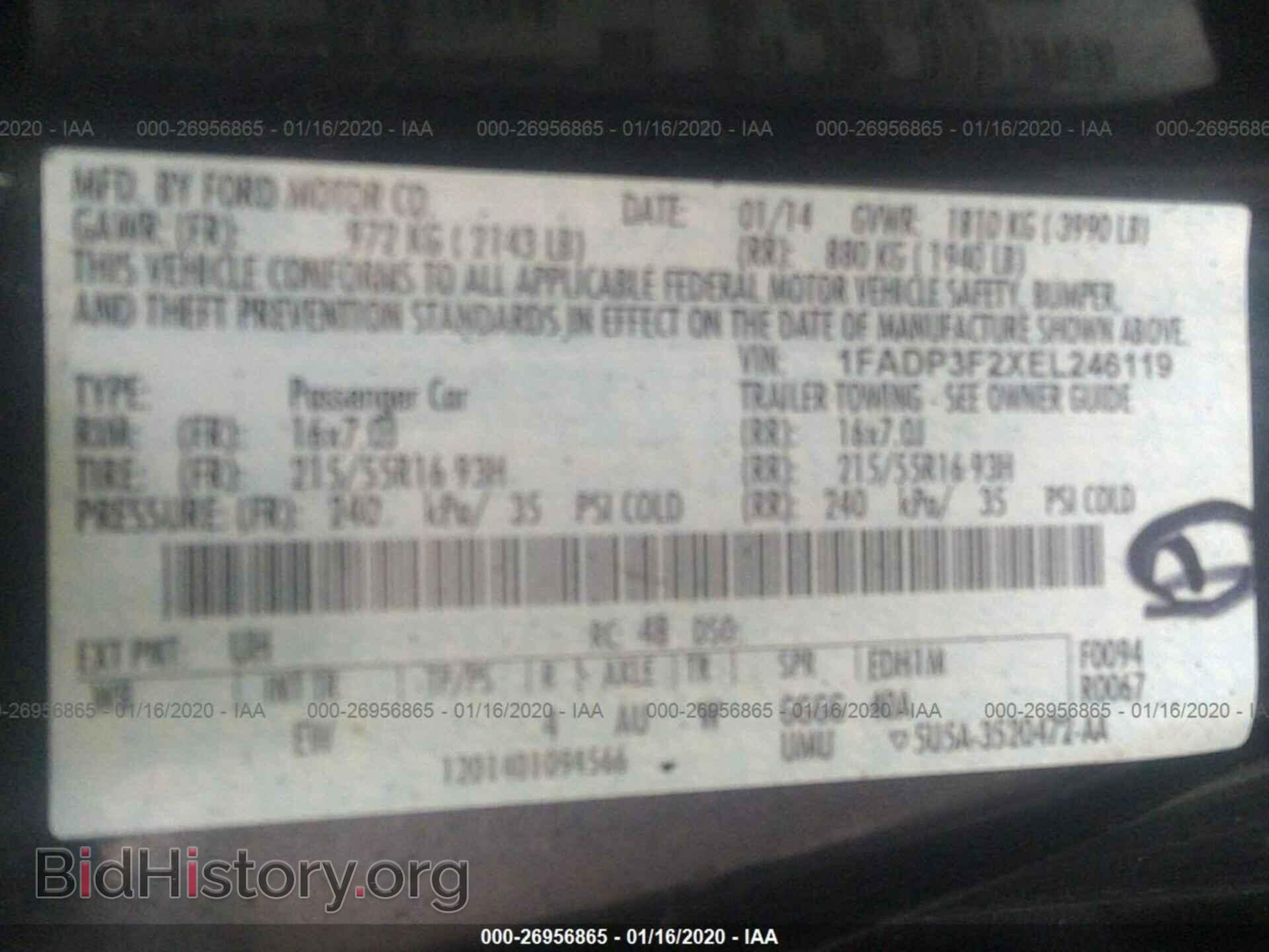 2014 FORD FOCUS - VIN: 1FADP3F2XEL246119 - Photo 9