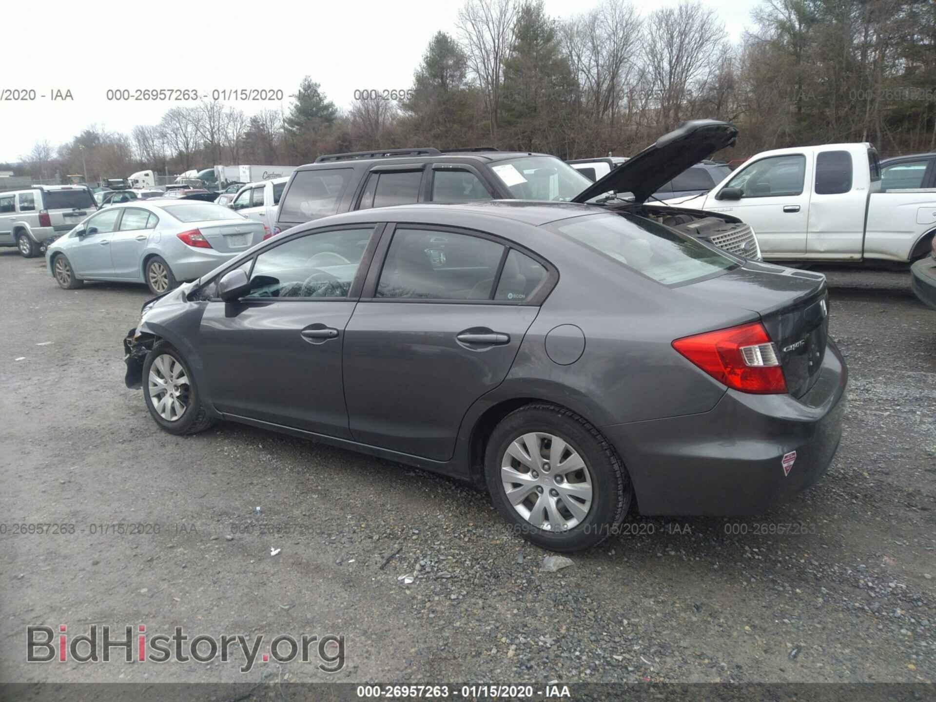 2012 HONDA CIVIC - VIN: 2HGFB2F5XCH563089 - Фото 3