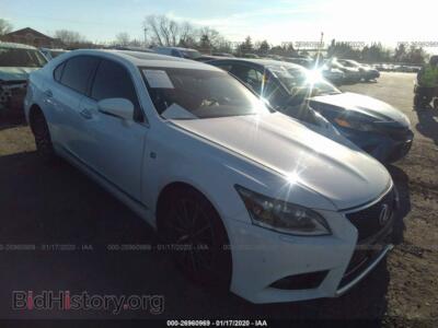 2014 Lexus LS 460, white — VIN JTHCL5EF4E5020159, IAAI