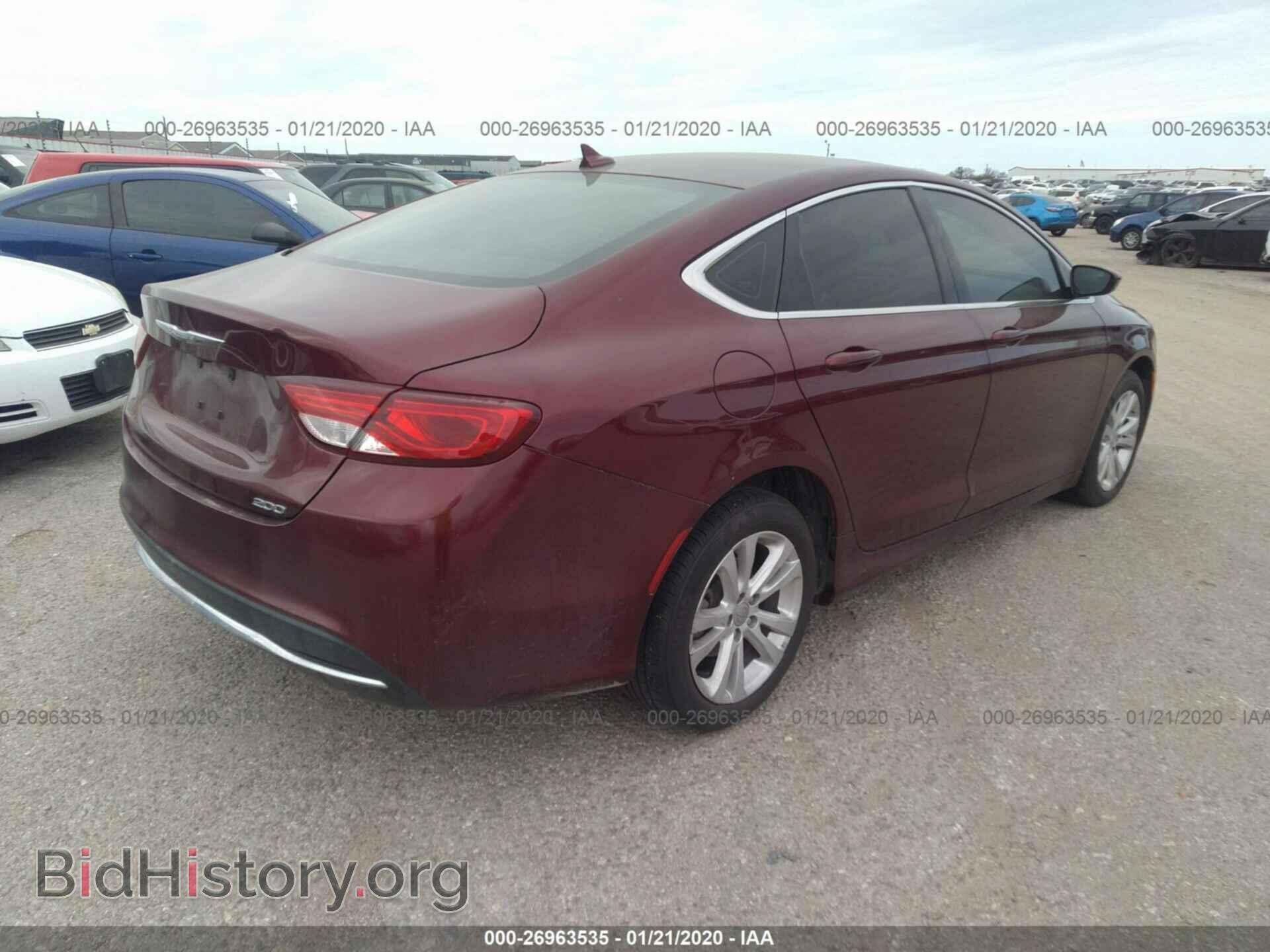 2016 CHRYSLER 200 - VIN: 1C3CCCAB2GN128327 - Фото 4