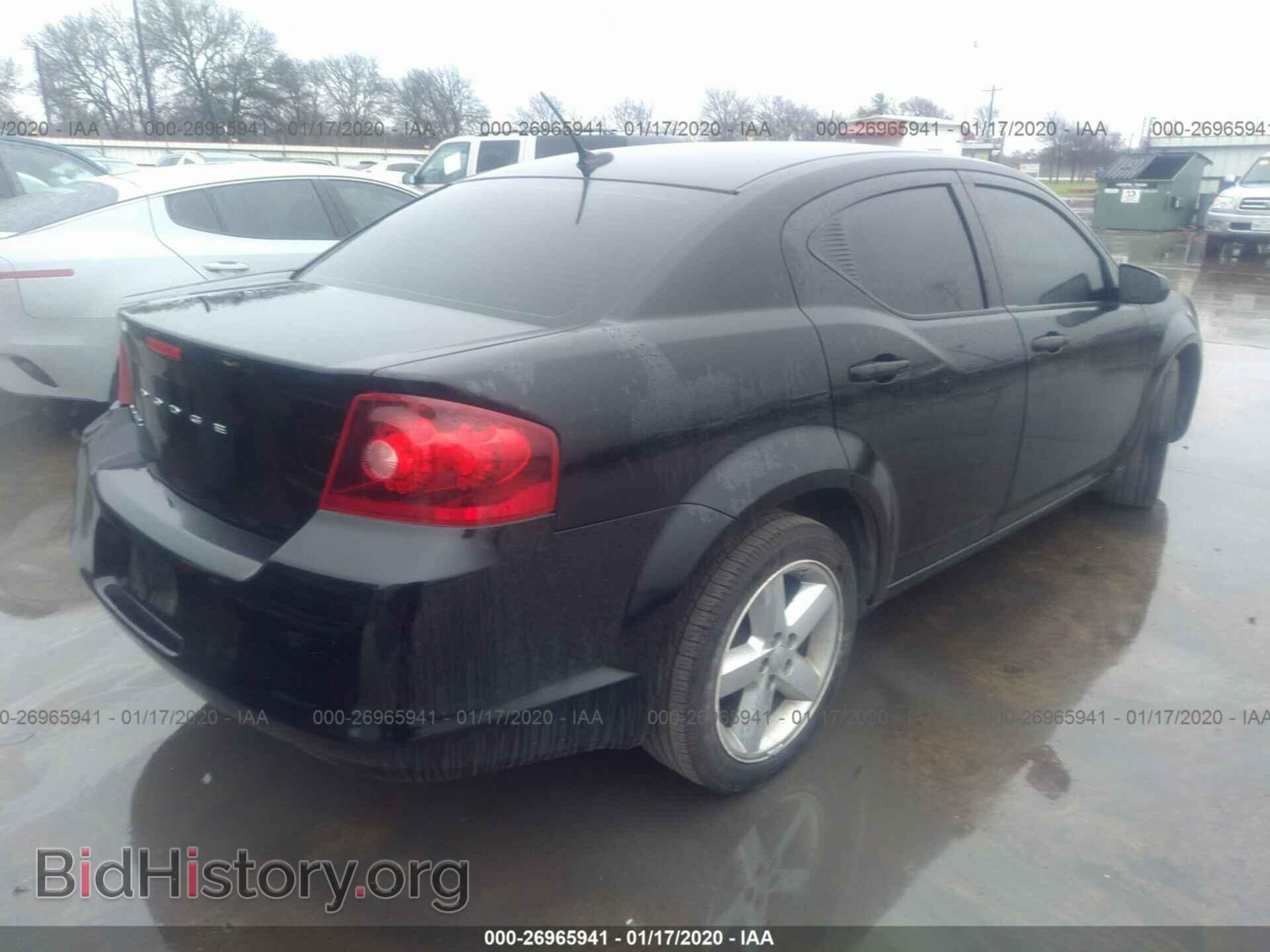 2013 DODGE AVENGER - VIN: 1C3CDZAB6DN654987 - Фото 4