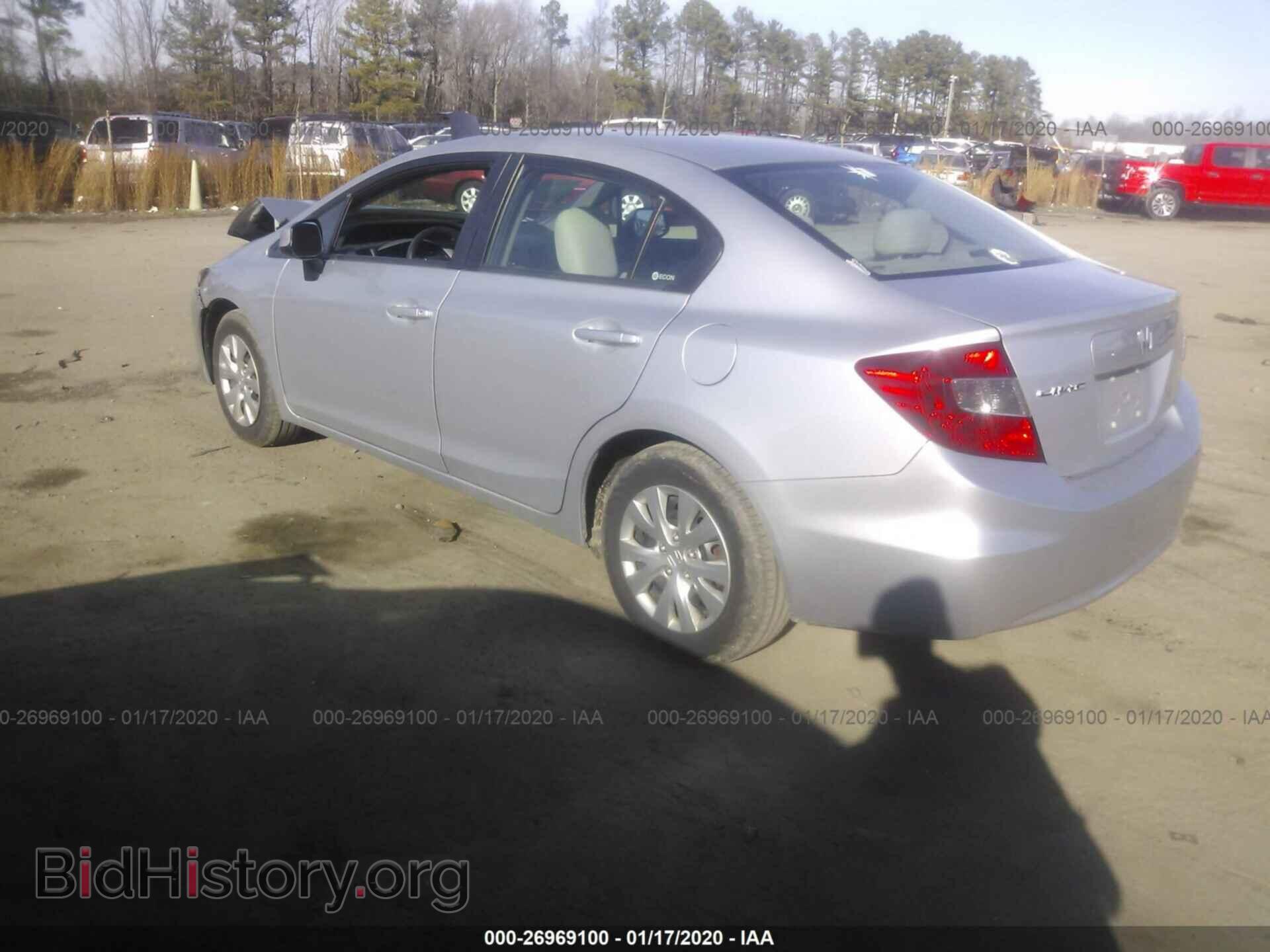 2012 HONDA CIVIC - VIN: 2HGFB2F52CH560574 - Фото 3