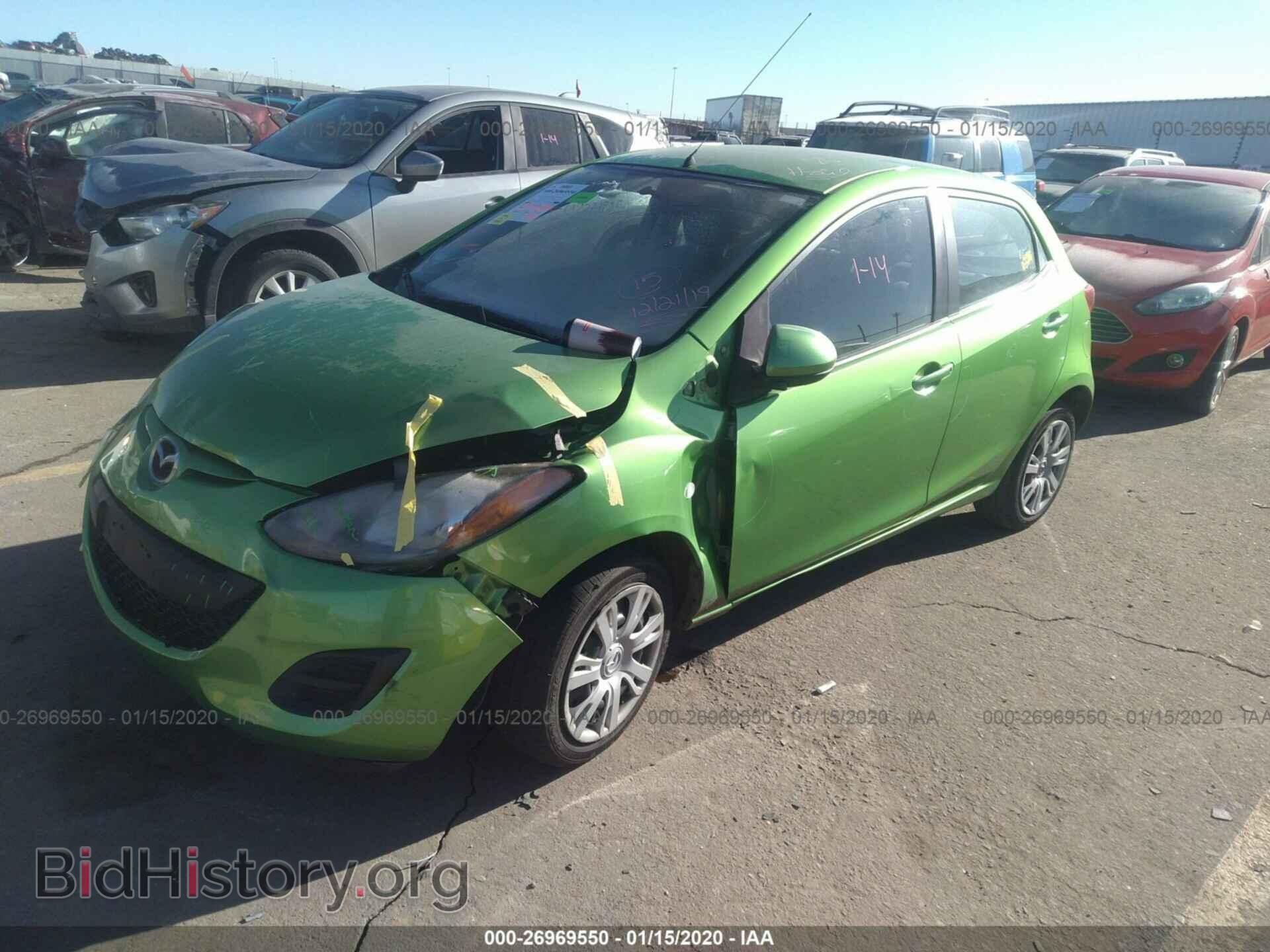 2012 MAZDA MAZDA2 - VIN: JM1DE1KY4C0137457 - Photo 2