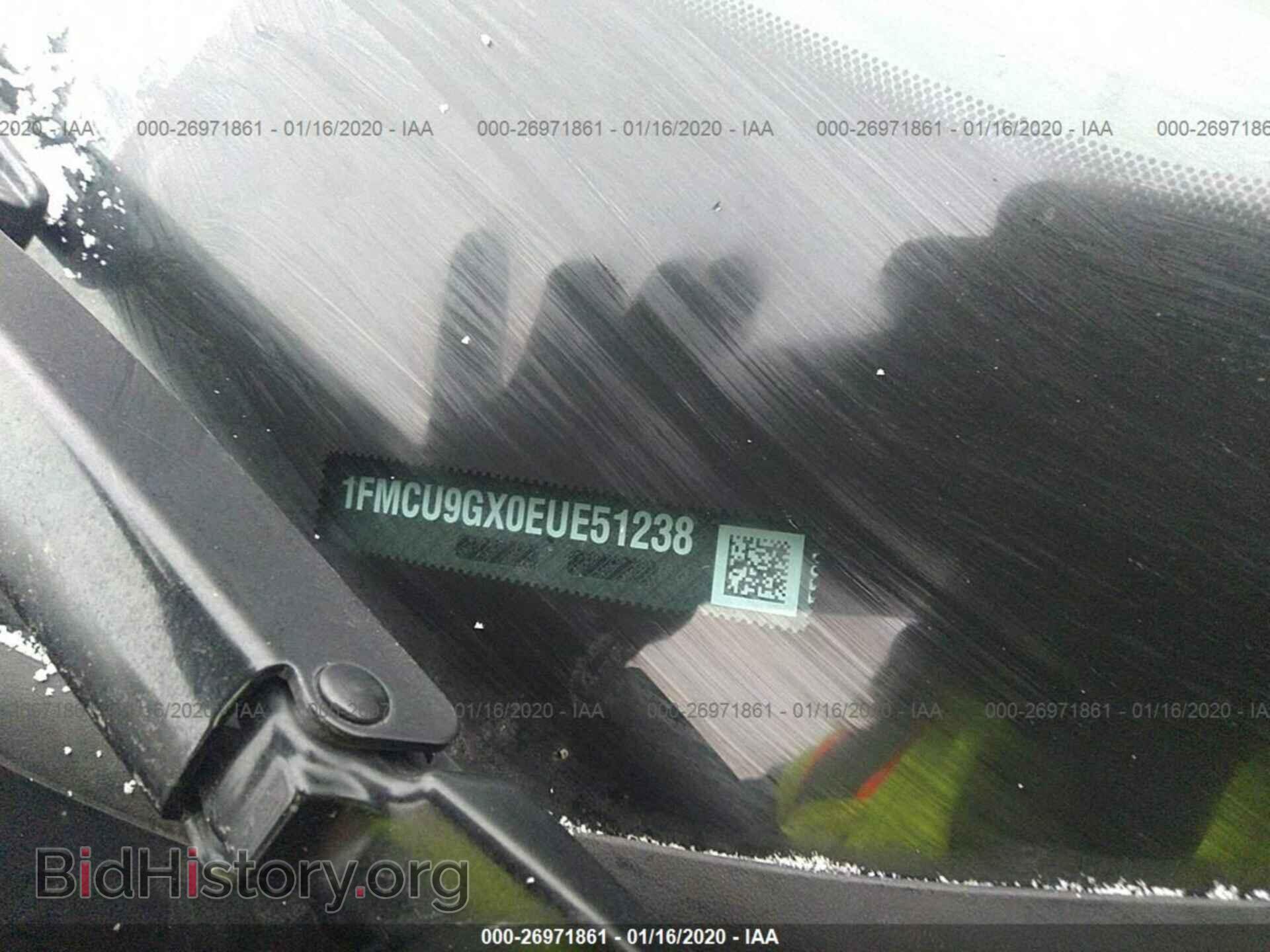 2014 FORD ESCAPE - VIN: 1FMCU9GX0EUE51238 - Фото 9