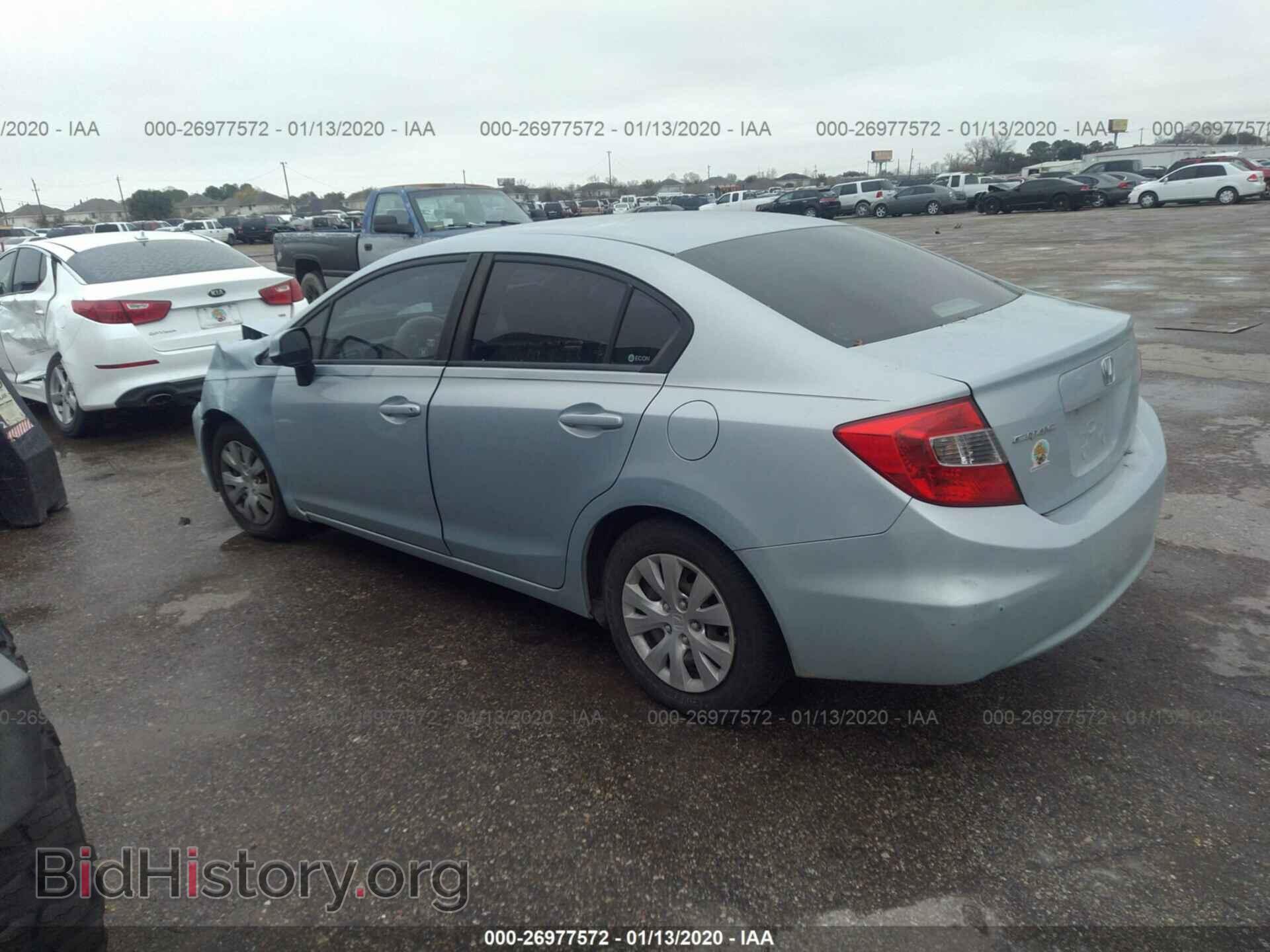 2012 HONDA CIVIC - VIN: 2HGFB2F52CH525730 - Фото 3