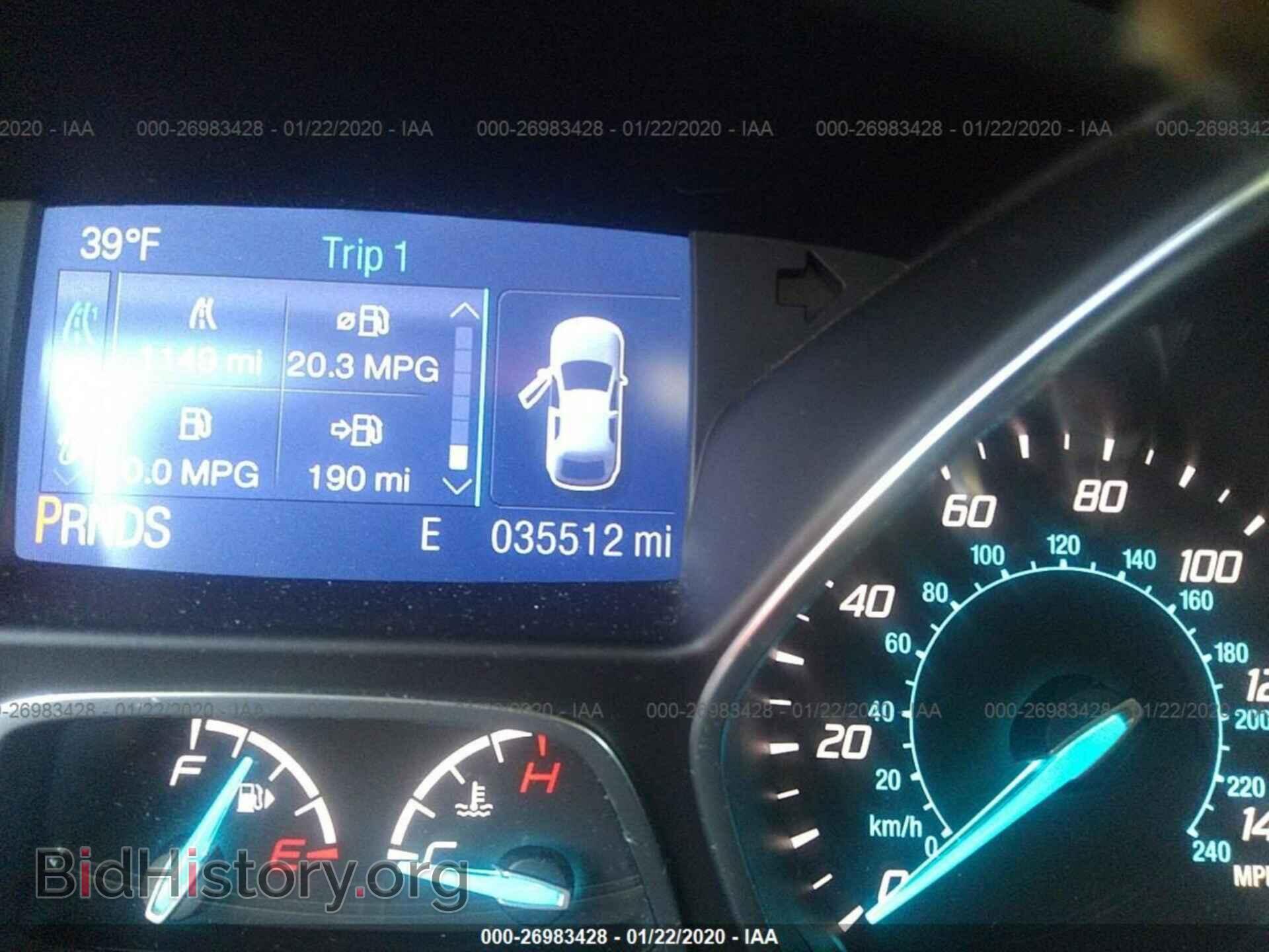 2014 FORD ESCAPE - VIN: 1FMCU9GX4EUB02017 - Фото 7