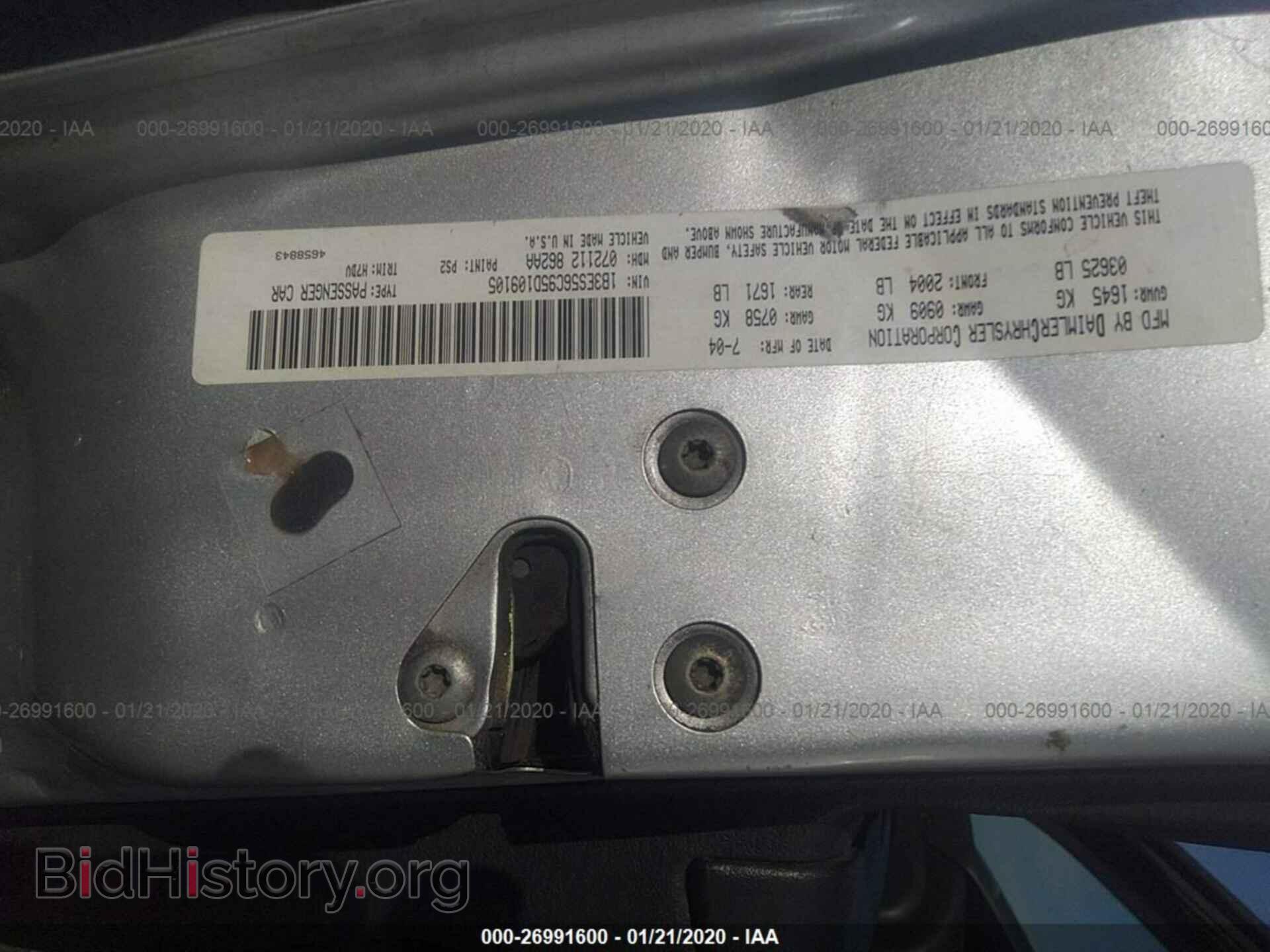 2005 DODGE NEON - VIN: 1B3ES56C95D109105 - Фото 9