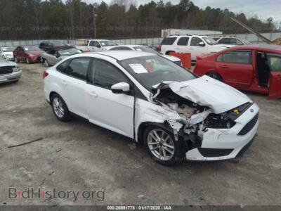 2016 Ford FOCUS SE, белый — VIN 1FADP3F2XGL276417, IAAI