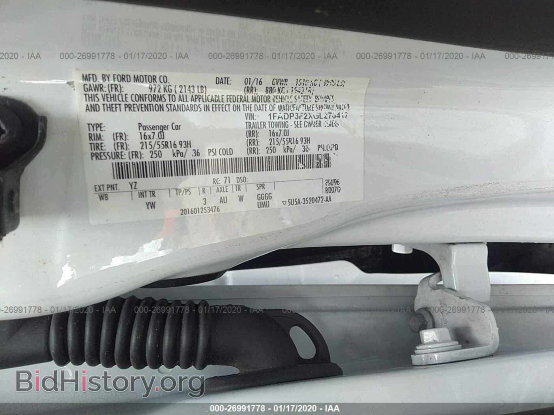 2016 FORD FOCUS - VIN: 1FADP3F2XGL276417 - Фото 9