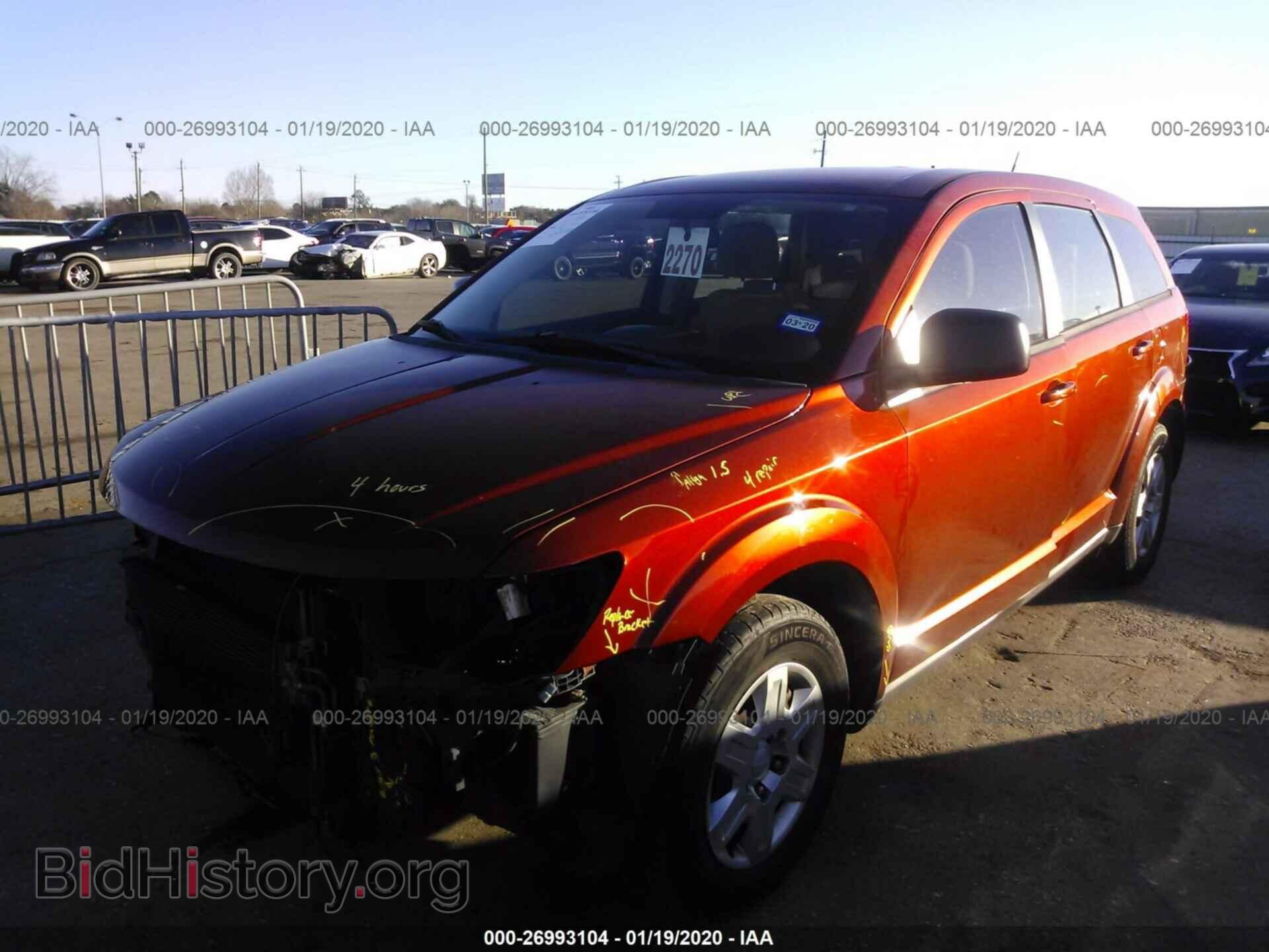 2012 DODGE JOURNEY - VIN: 3C4PDCAB4CT281845 - Фото 2
