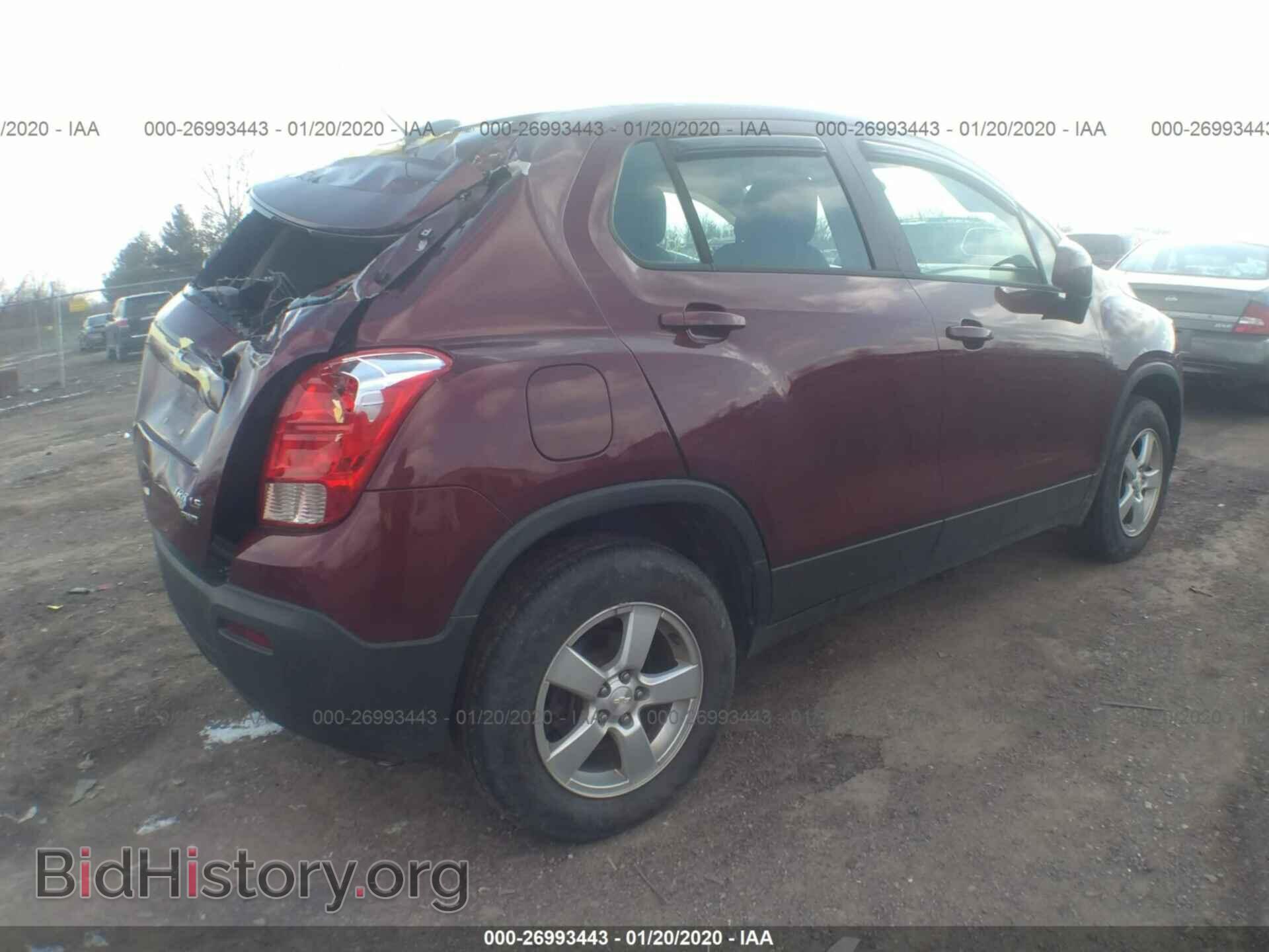 2016 CHEVROLET TRAX - VIN: 3GNCJNSB2GL270129 - Фото 4