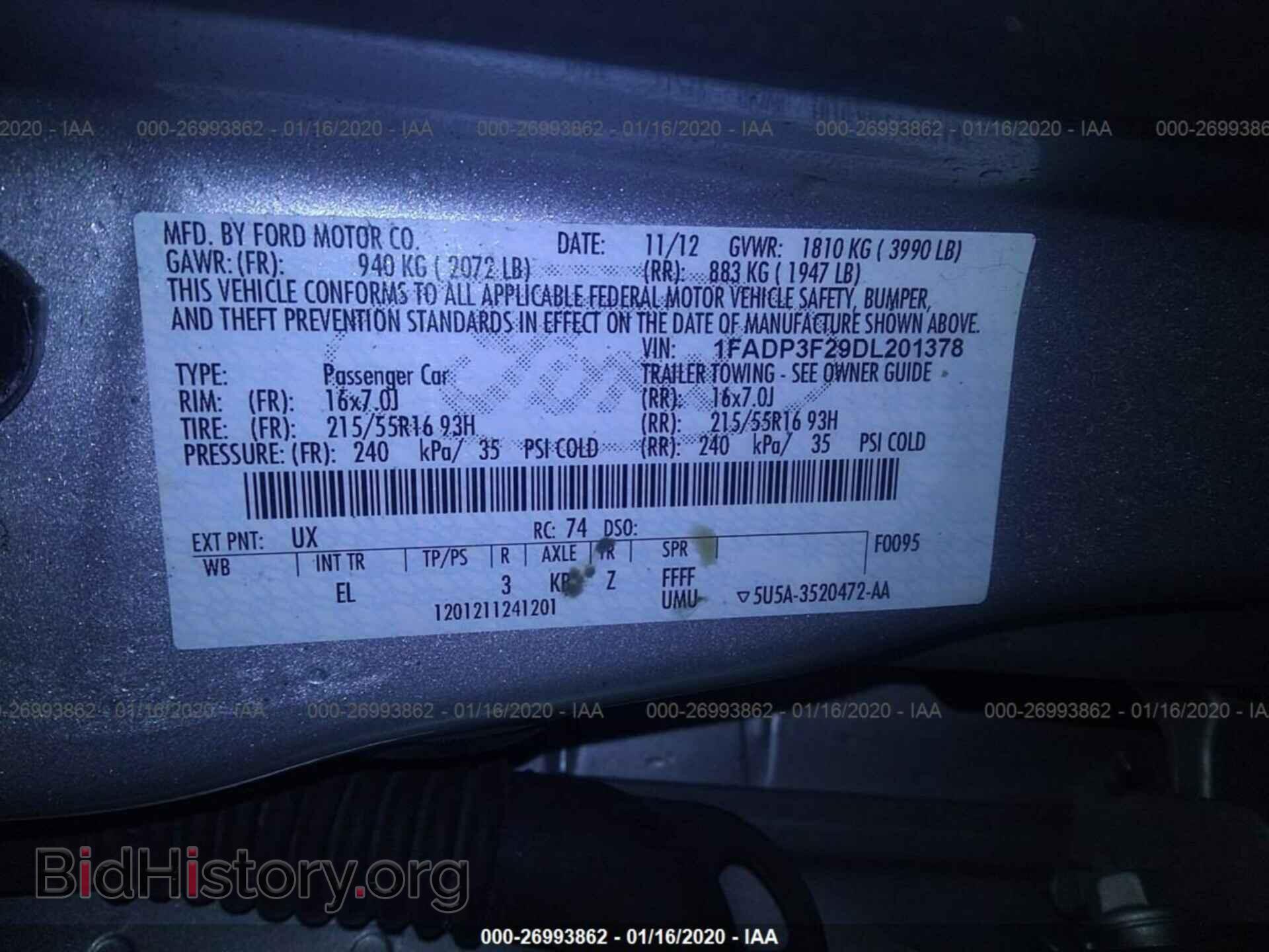 2013 FORD FOCUS - VIN: 1FADP3F29DL201378 - Photo 9