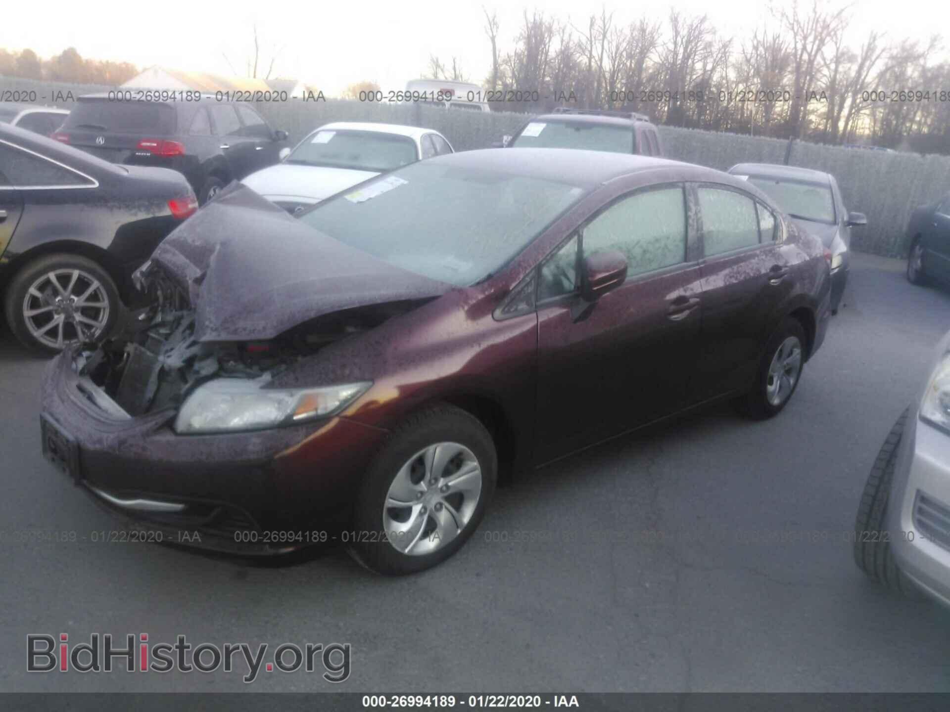 2014 HONDA CIVIC - VIN: 2HGFB2F58EH540381 - Фото 2