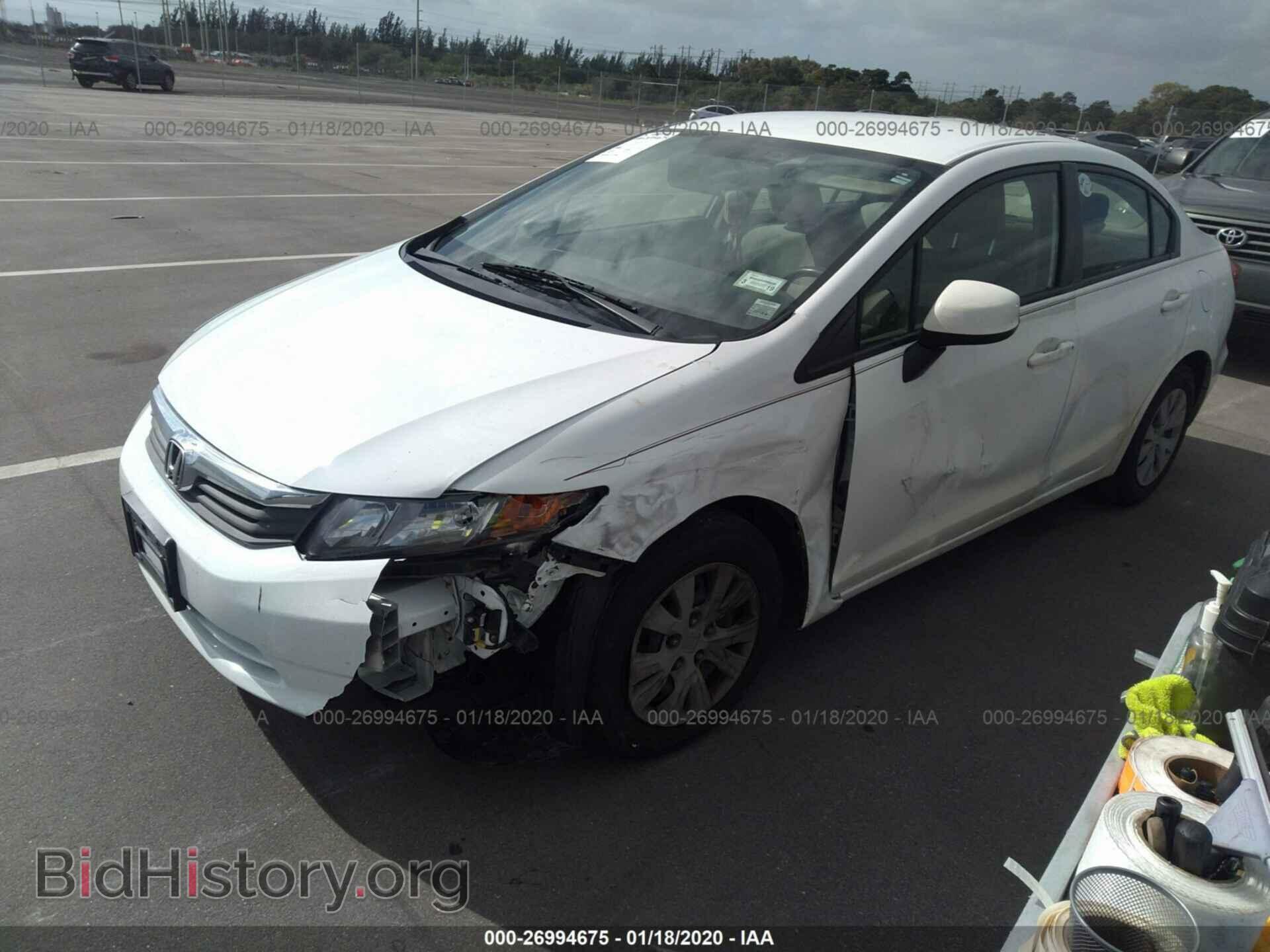 2012 HONDA CIVIC - VIN: JHMFB2F55CS000148 - Photo 2