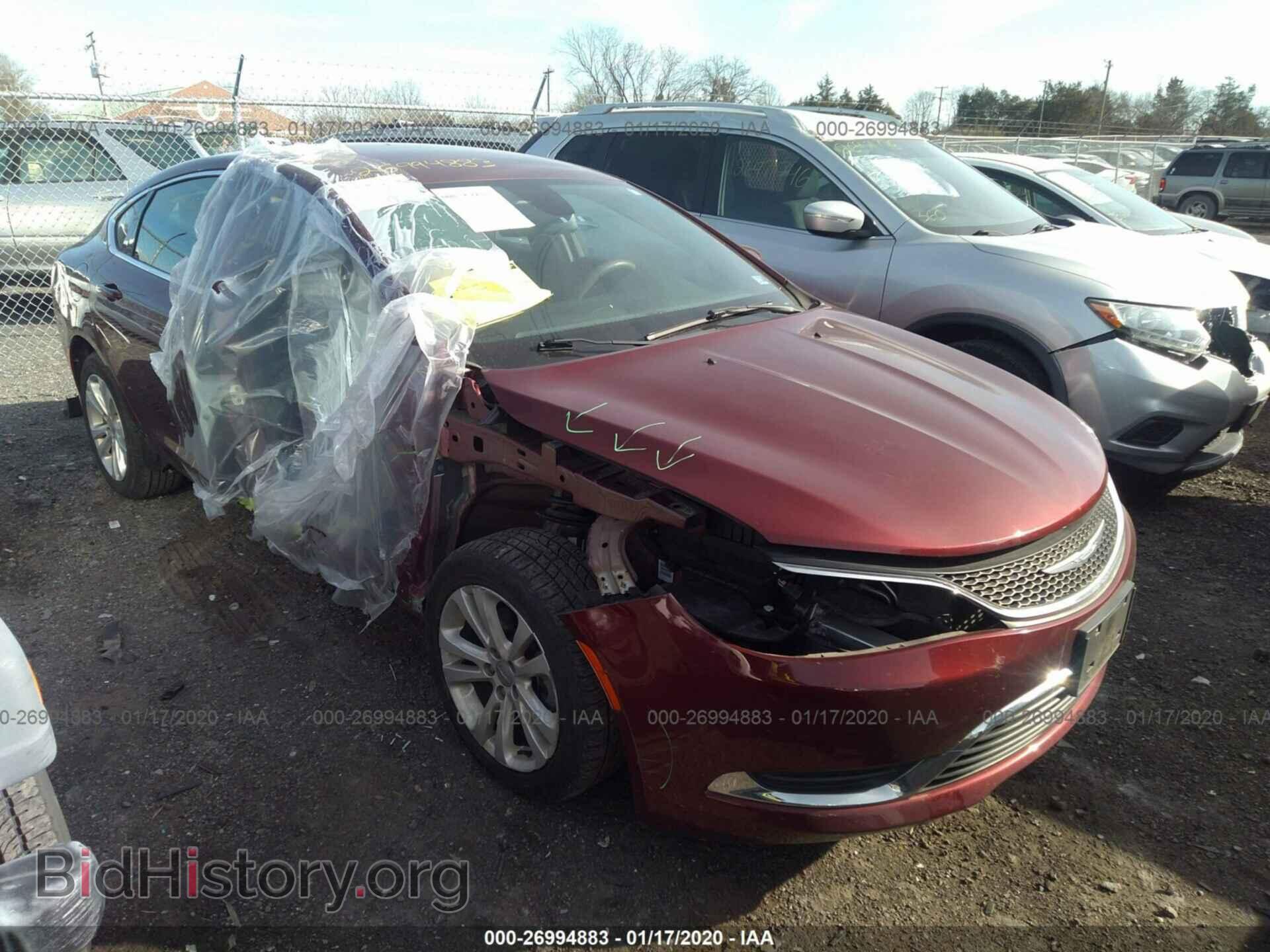 Фотография 1C3CCCAB0GN166428 - CHRYSLER 200 2016