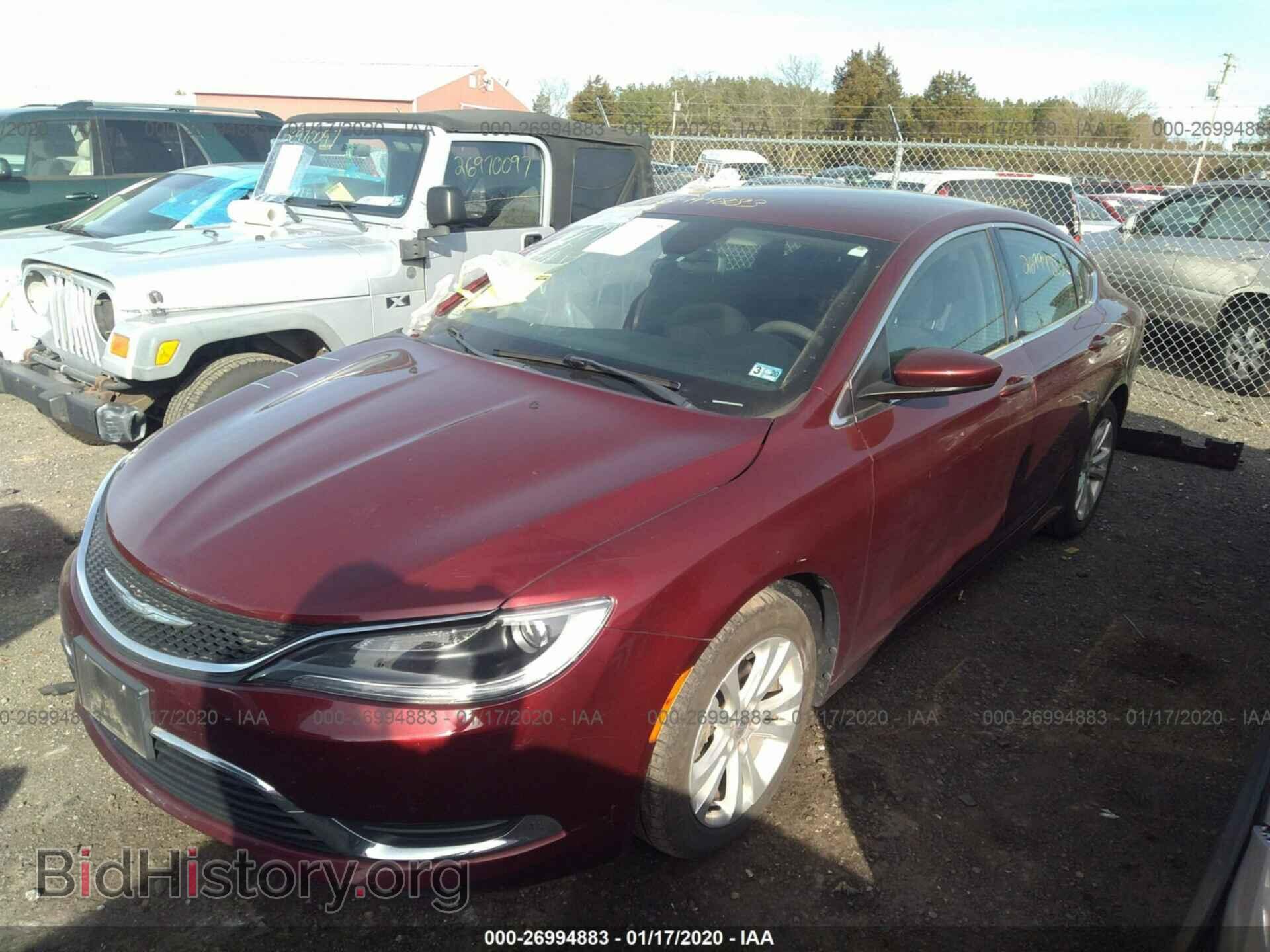 2016 CHRYSLER 200 - VIN: 1C3CCCAB0GN166428 - Фото 2