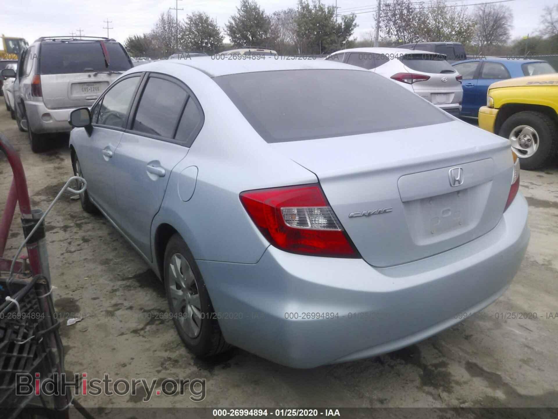 2012 HONDA CIVIC - VIN: 2HGFB2F59CH542038 - Фото 3