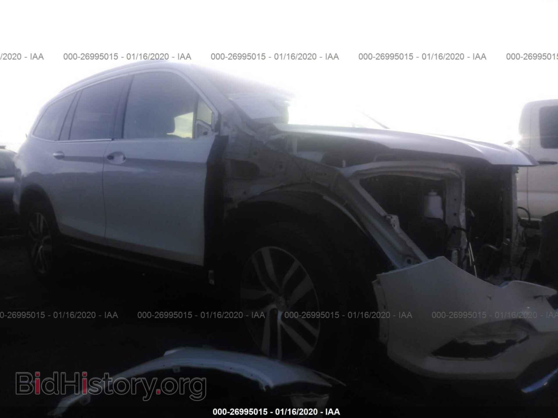 Фотография 5FNYF5H91GB016365 - HONDA PILOT 2016