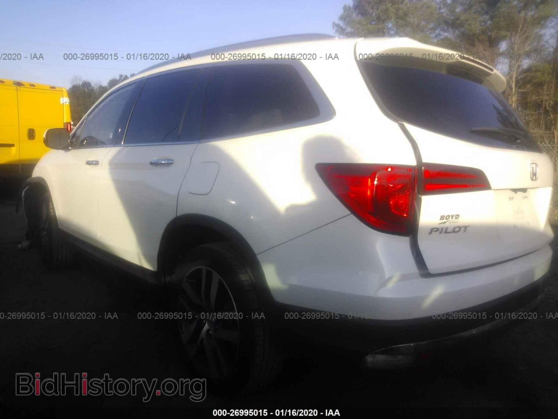 2016 HONDA PILOT - VIN: 5FNYF5H91GB016365 - Фото 3