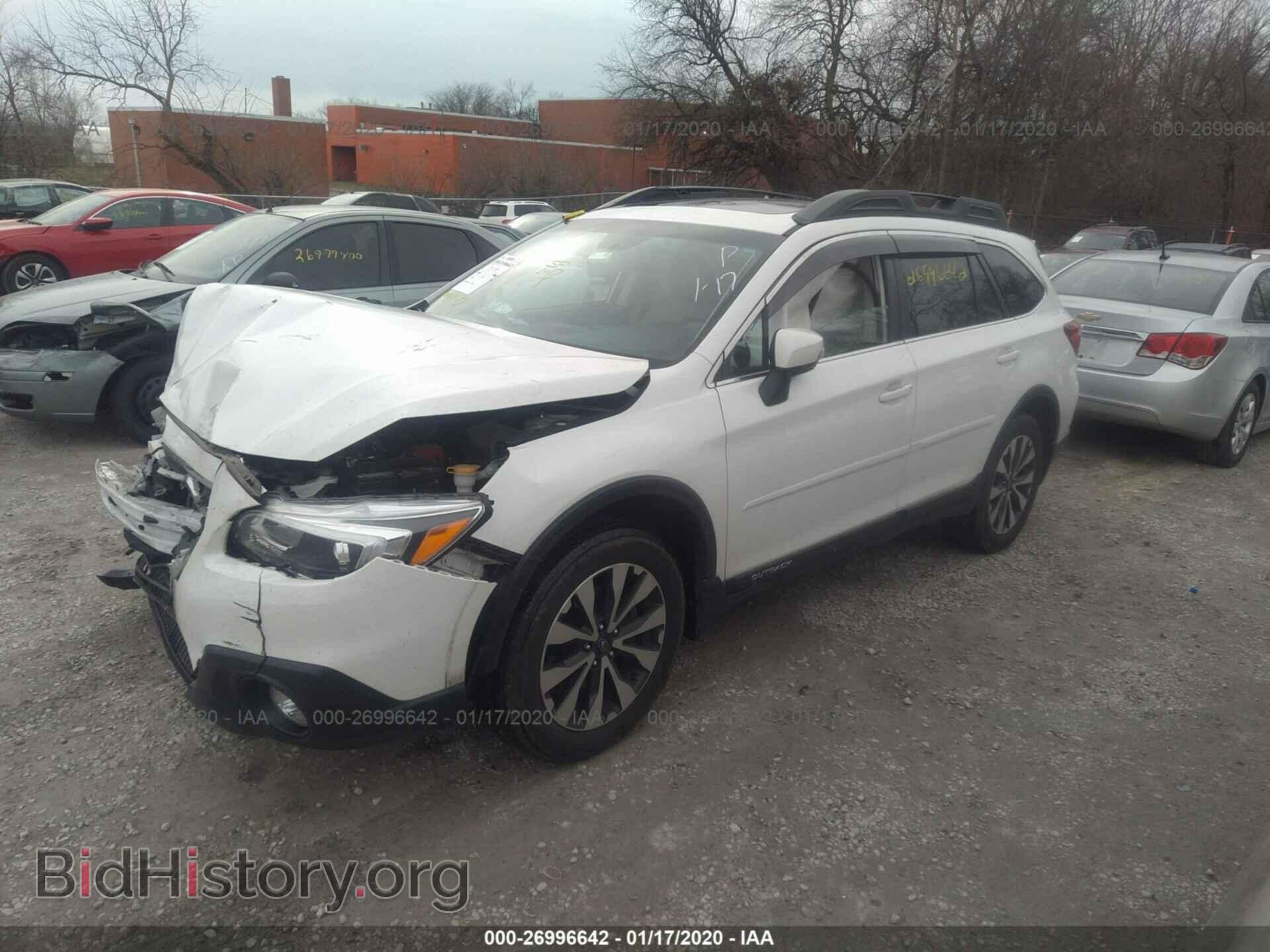 2016 SUBARU OUTBACK - VIN: 4S4BSBNC6G3337813 - Фото 2