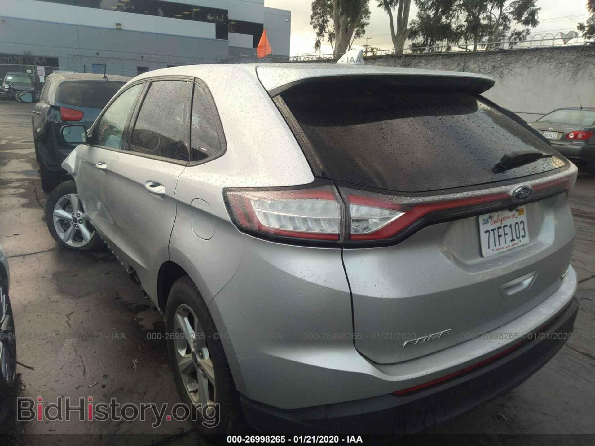 2015 FORD EDGE - VIN: 2FMTK3G97FBC12314 - Фото 3