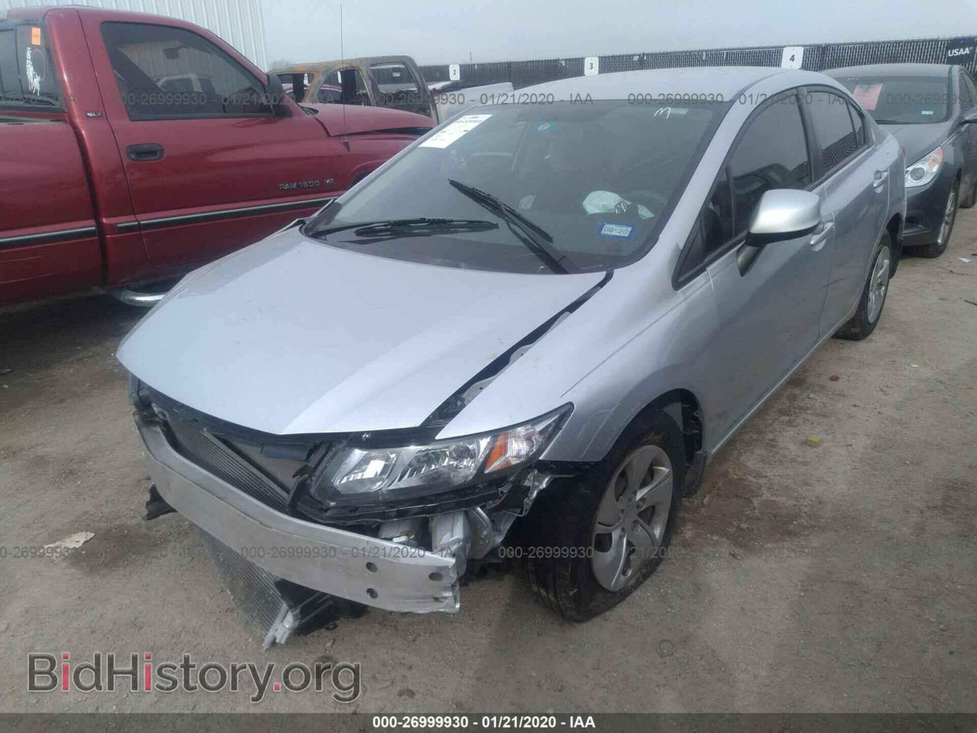 2013 HONDA CIVIC - VIN: 2HGFB2F56DH555833 - Фото 2