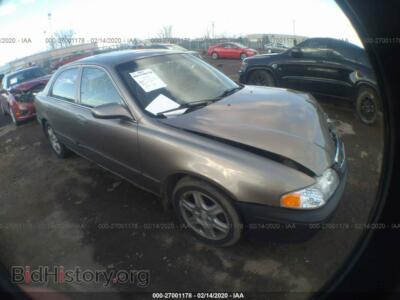2000 Mazda 626 ES/LX, gold — VIN 1YVGF22D0Y5174443, IAAI