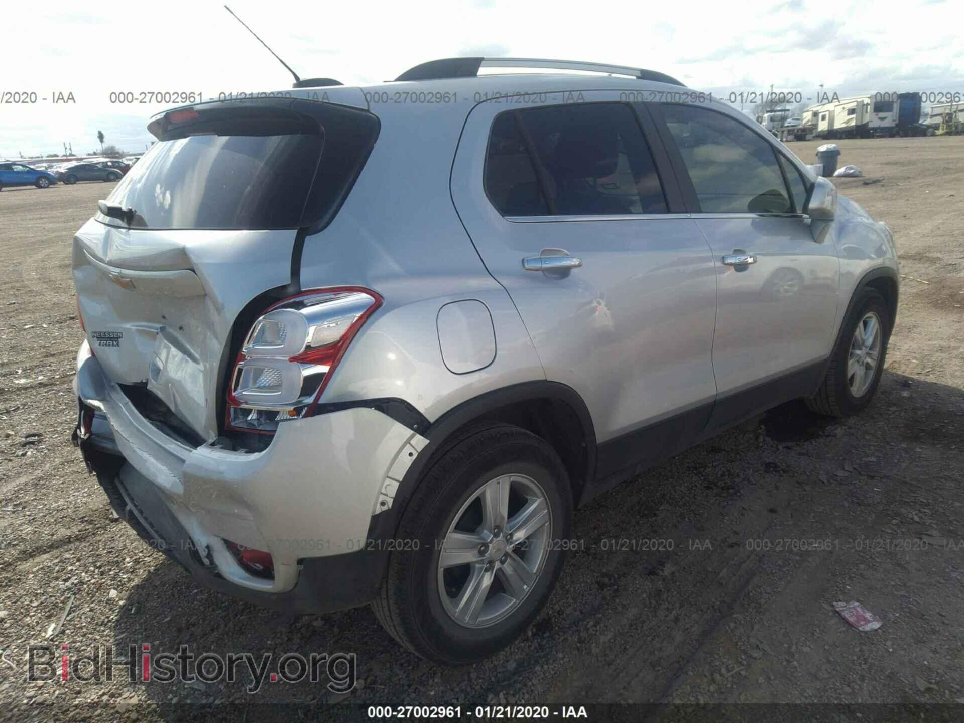 2017 CHEVROLET TRAX - VIN: KL7CJLSB7HB095244 - Фото 4