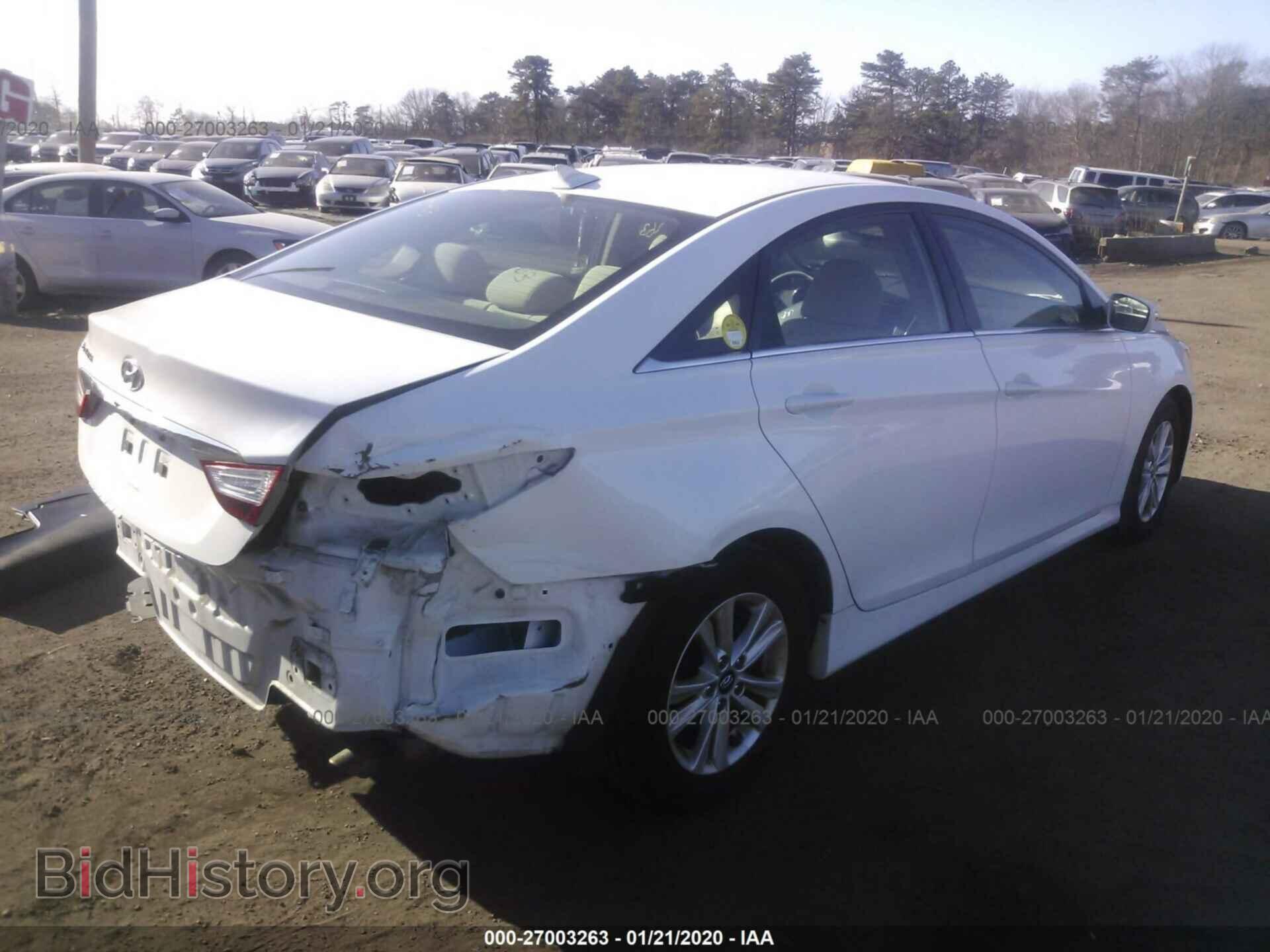 2014 HYUNDAI SONATA - VIN: 5NPEB4AC1EH931164 - Фото 4