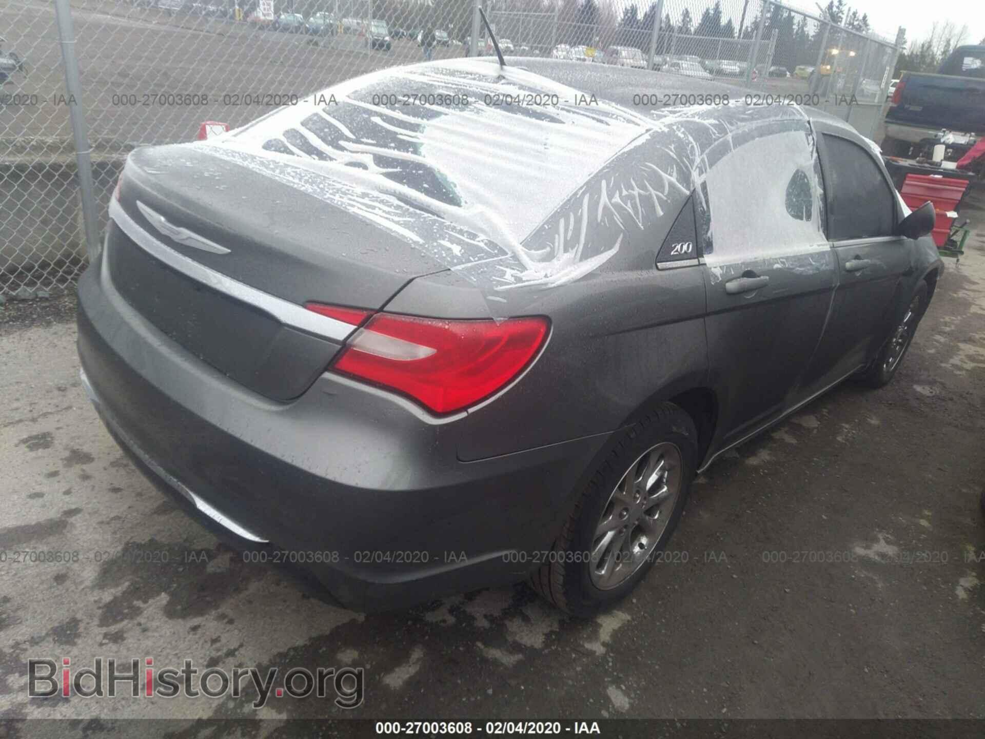 2013 CHRYSLER 200 - VIN: 1C3CCBBB3DN615430 - Фото 4