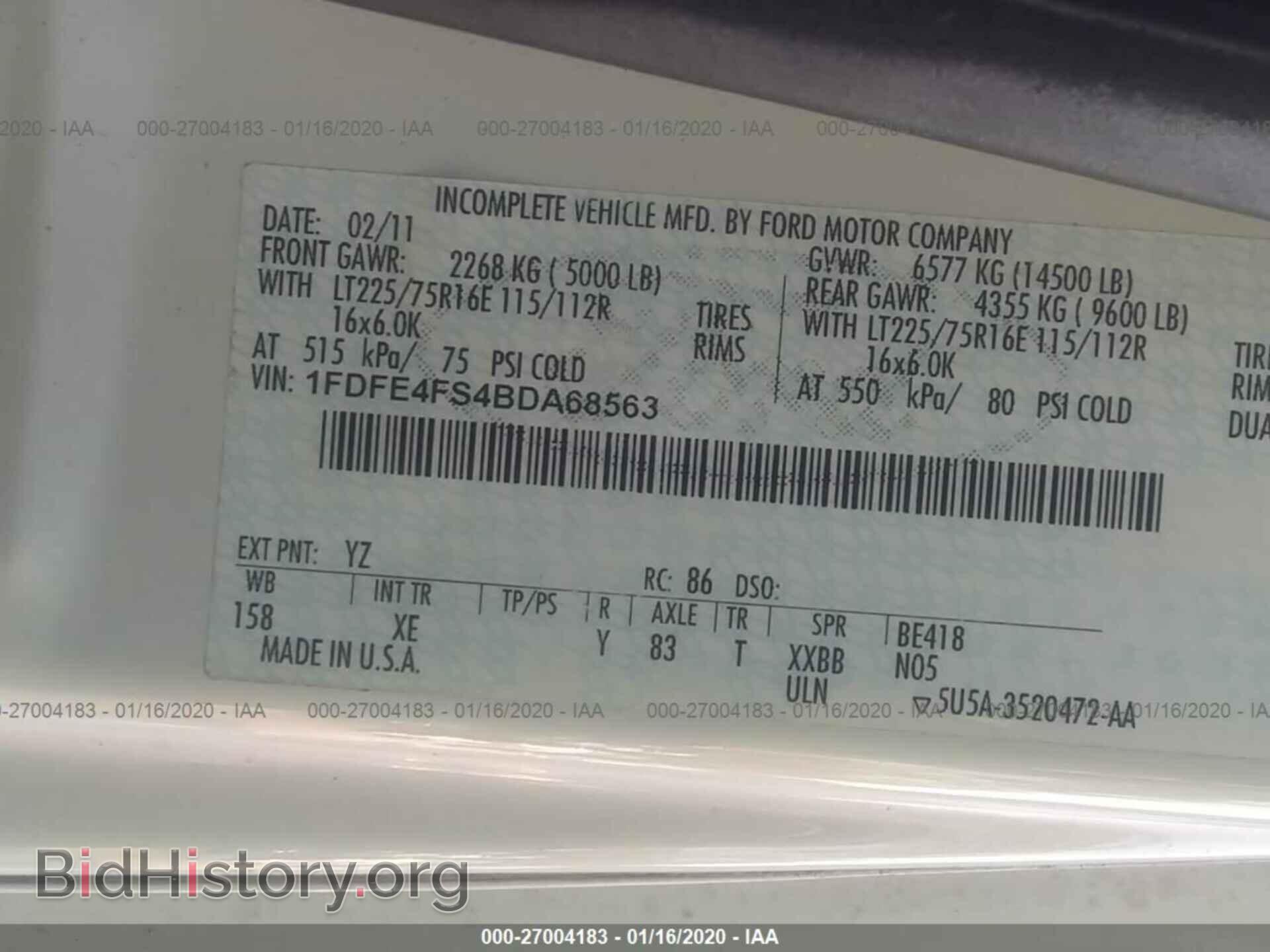 2011 FORD ECONOLINE - VIN: 1FDFE4FS4BDA68563 - Фото 9