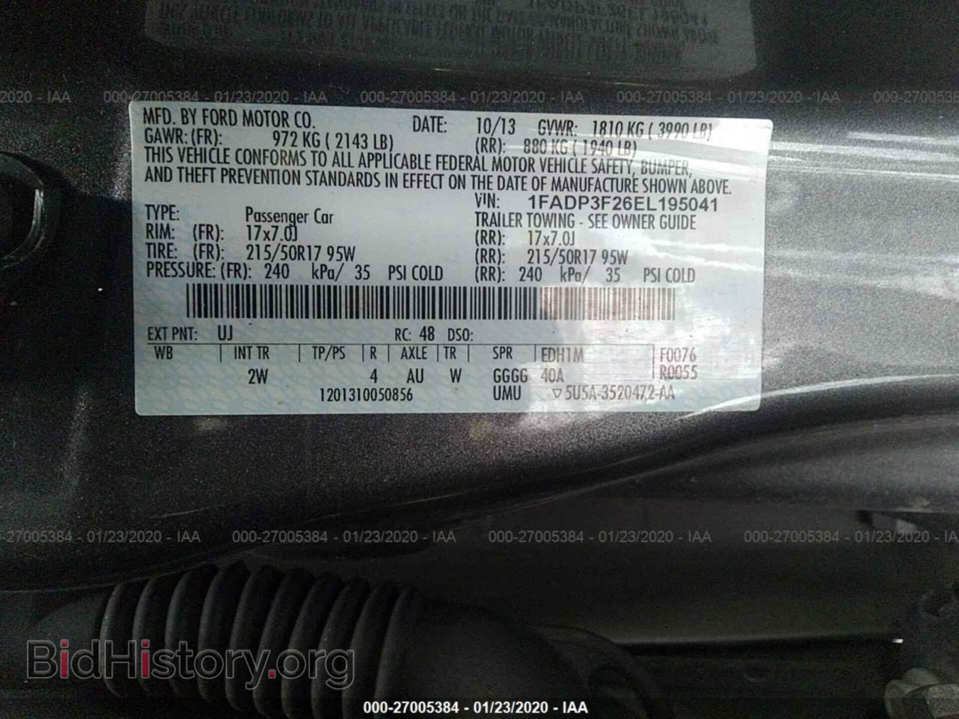 2014 FORD FOCUS - VIN: 1FADP3F26EL195041 - Photo 9