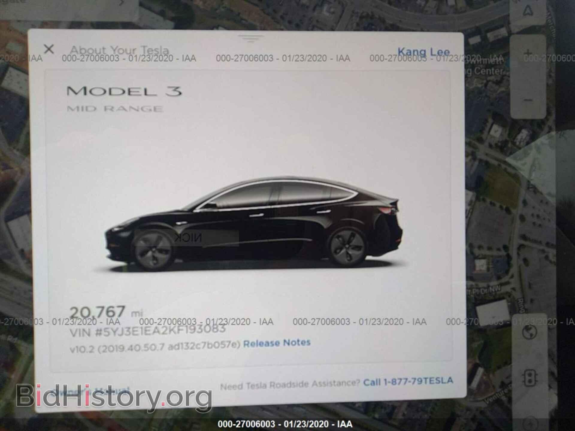 2019 TESLA MODEL 3 - VIN: 5YJ3E1EA2KF193083 - Фото 7