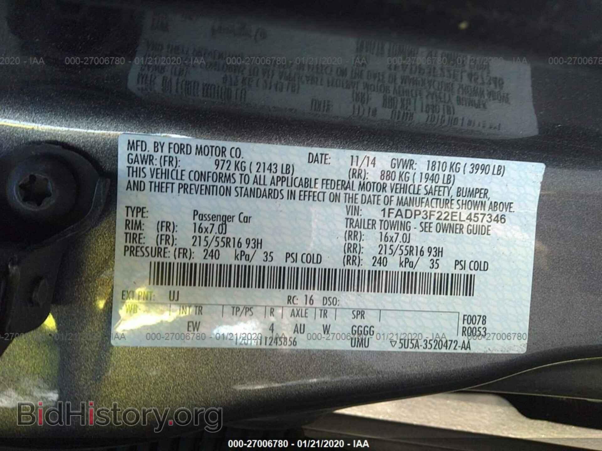 2014 FORD FOCUS - VIN: 1FADP3F22EL457346 - Photo 9