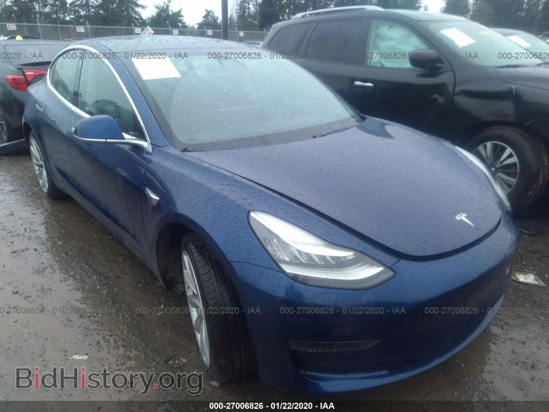 Photo 5YJ3E1EA8KF447072 - TESLA MODEL 3 2019