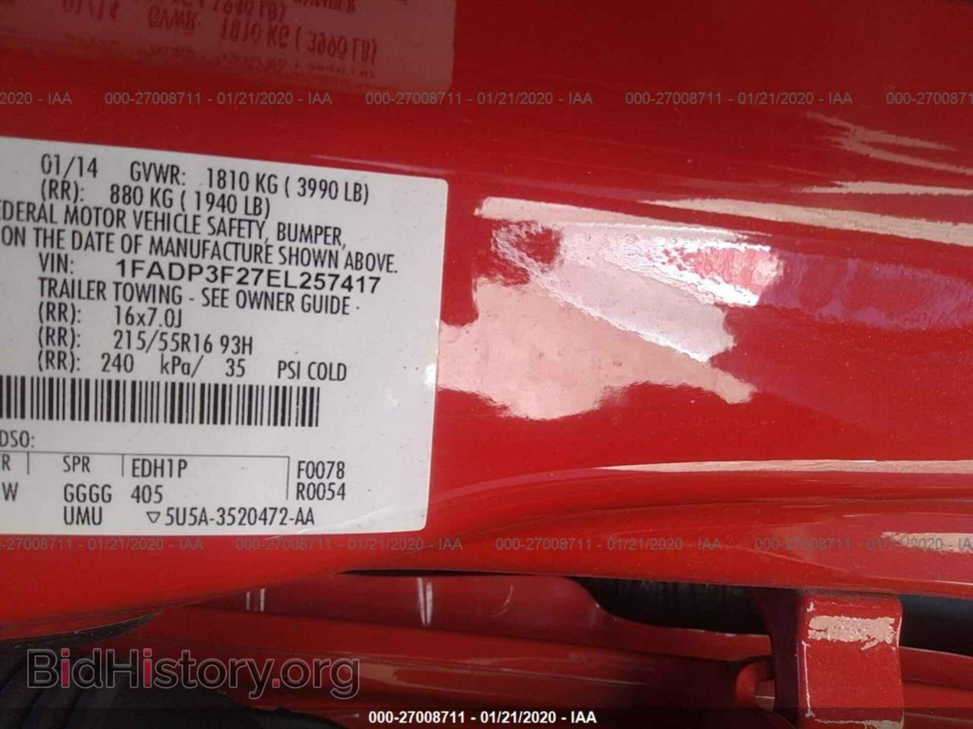 2014 FORD FOCUS - VIN: 1FADP3F27EL257417 - Photo 9