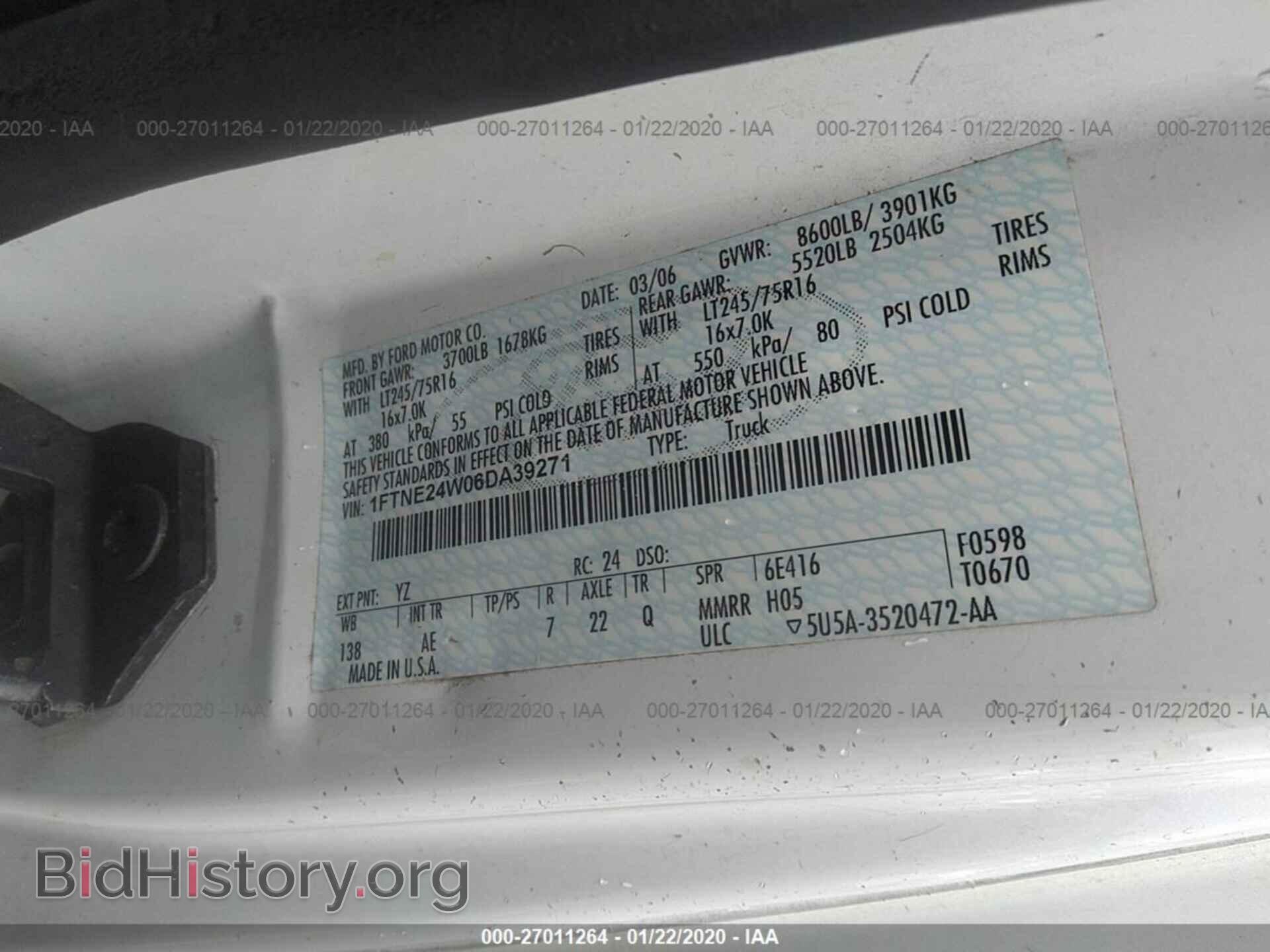 2006 FORD ECONOLINE - VIN: 1FTNE24W06DA39271 - Photo 9