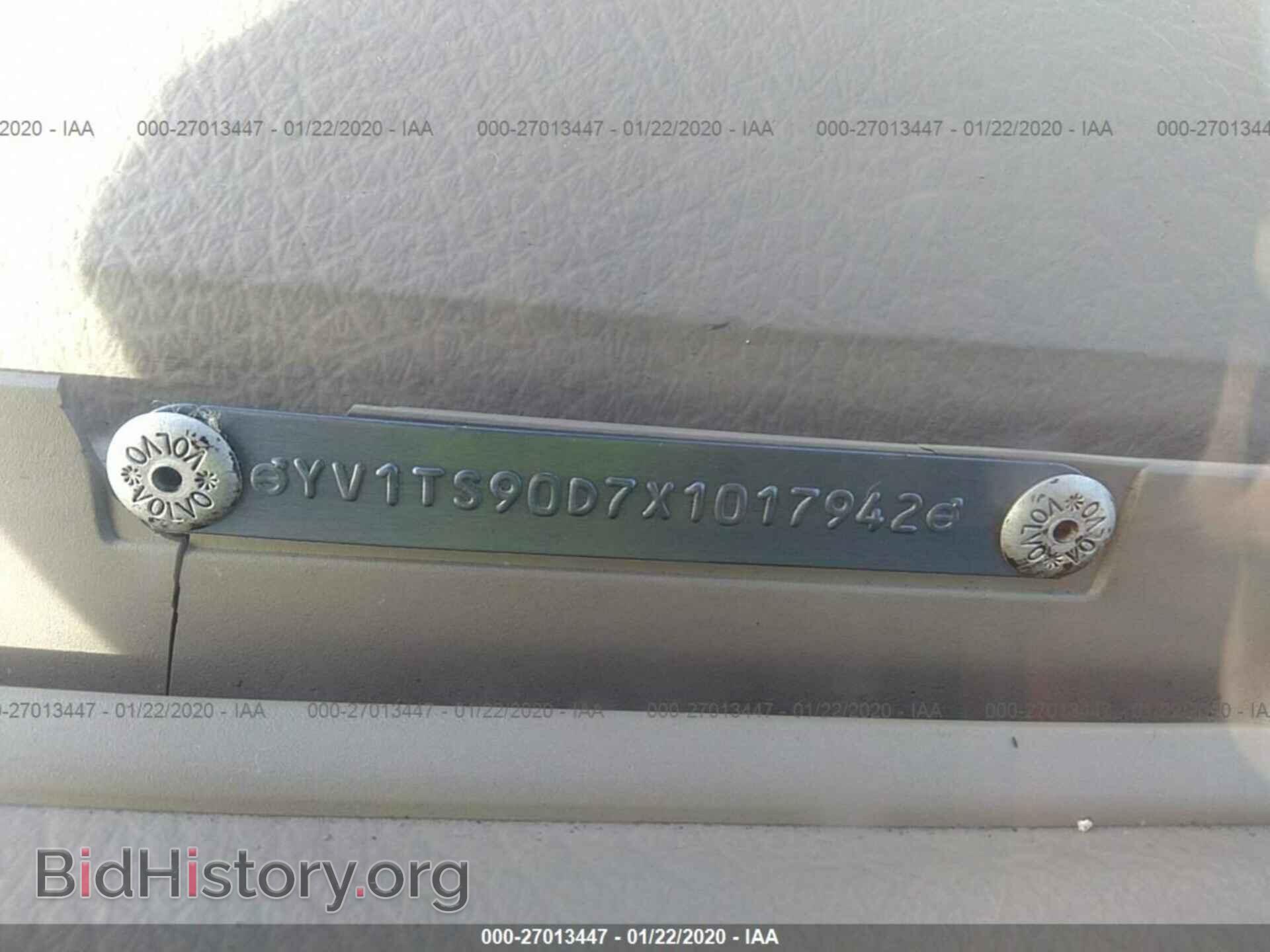 1999 VOLVO S80 - VIN: YV1TS90D7X1017942 - Фото 9