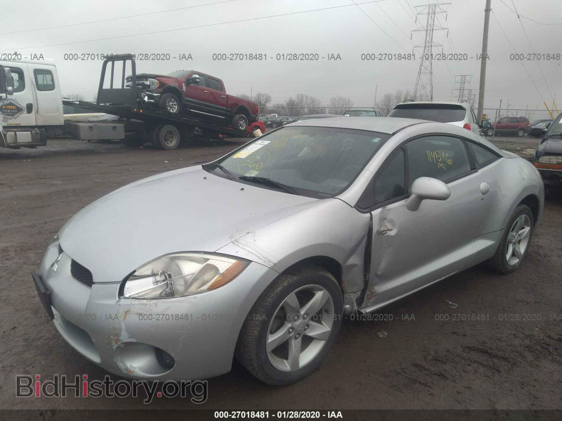 2007 MITSUBISHI ECLIPSE - VIN: 4A3AK24F67E058469 - Фото 2